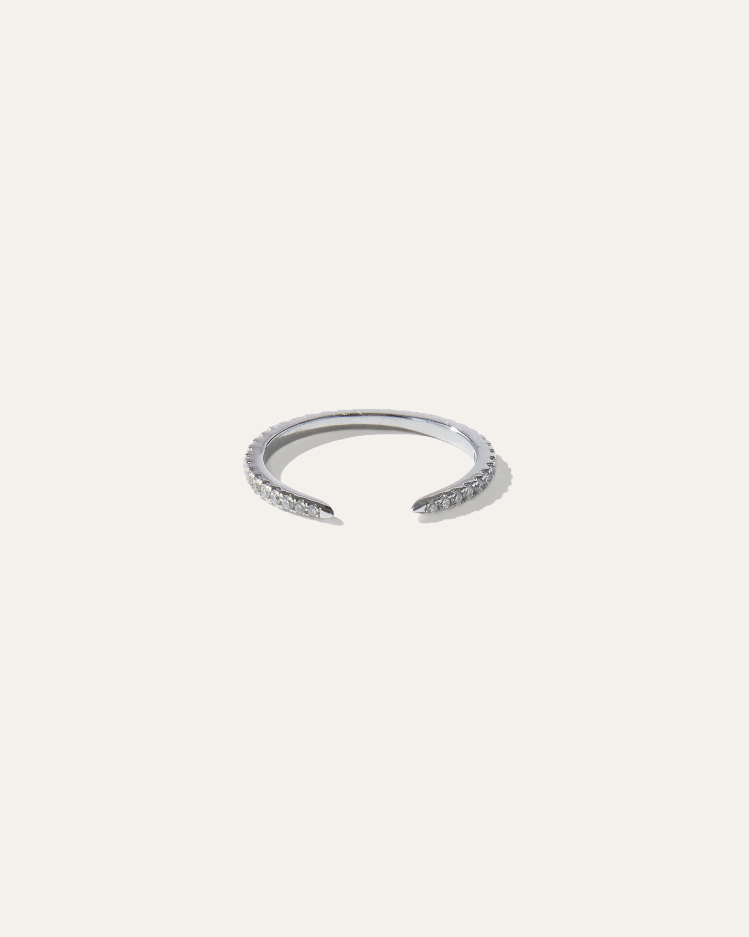 Quince Women's 14k Diamond Open Claw Ring In White Gold