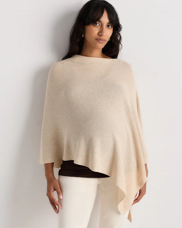 Lightweight Cotton Cashmere Nursing Shawl