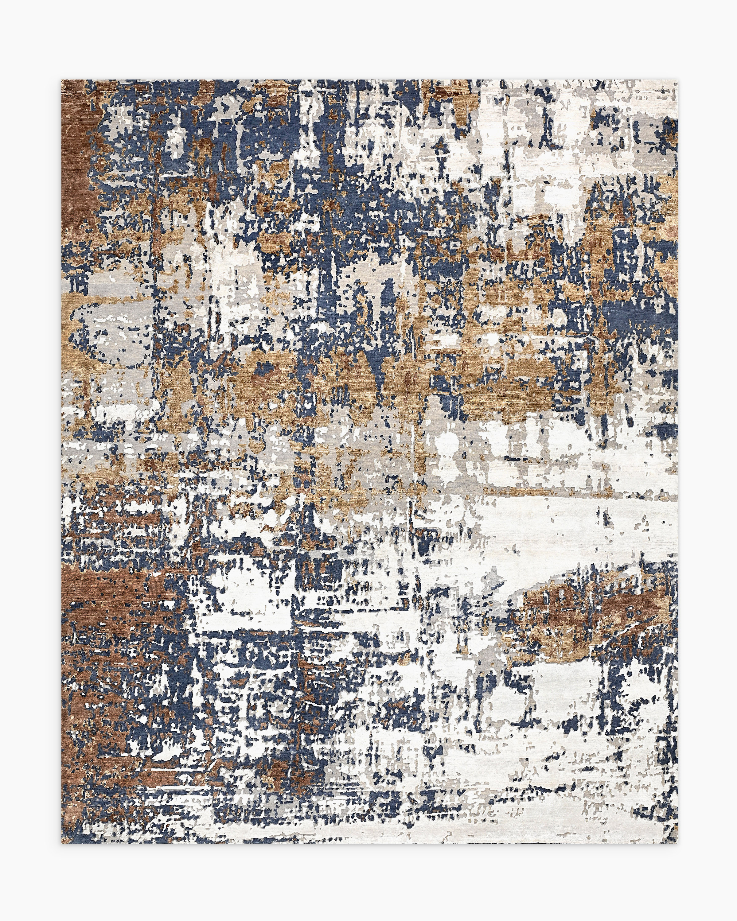 Quince Limited Edition Estella Hand Knotted Wool Rug In Navy
