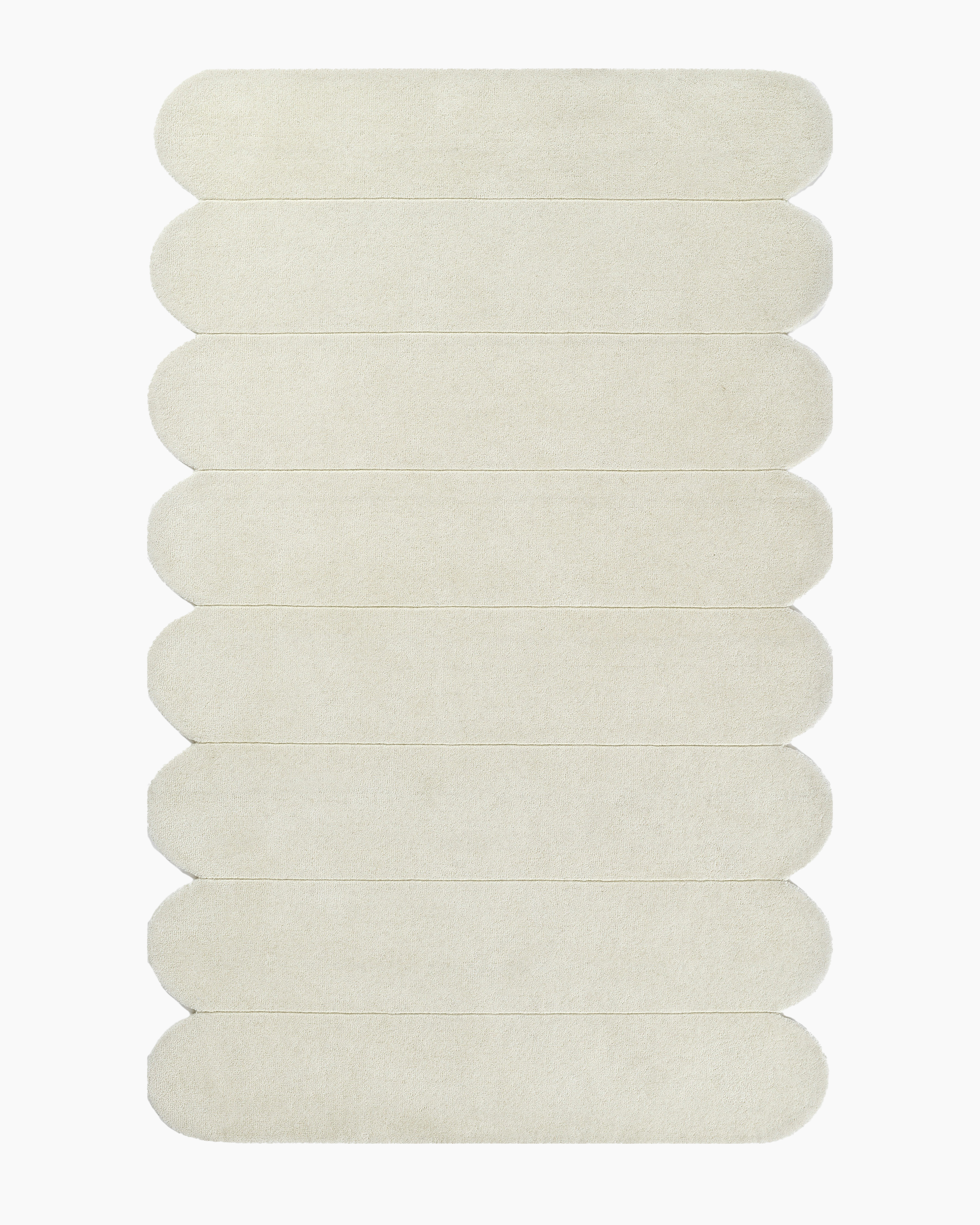 Scalloped Border Hand-Tufted Rug