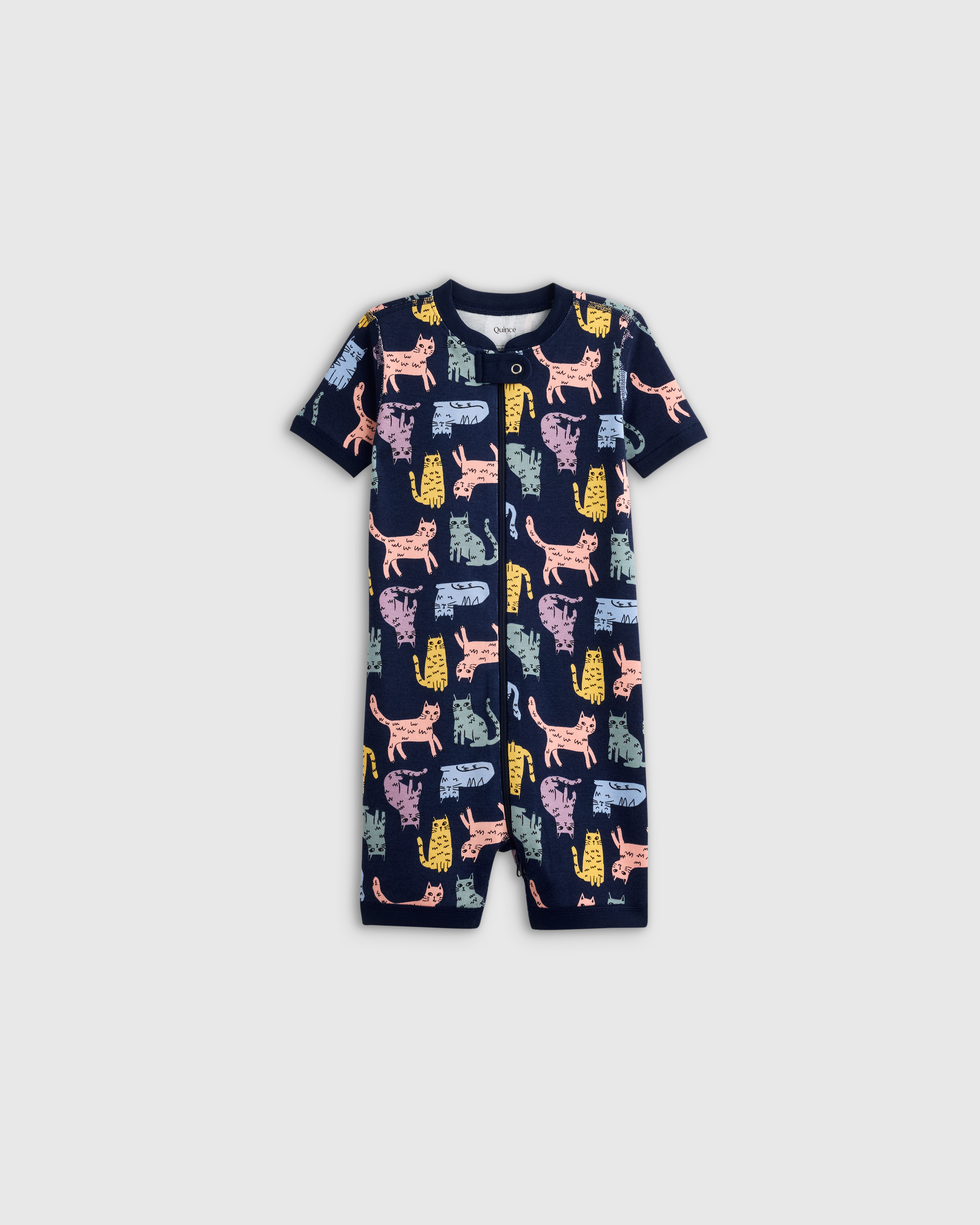 100% Organic Cotton Shortie Onesie Pajama