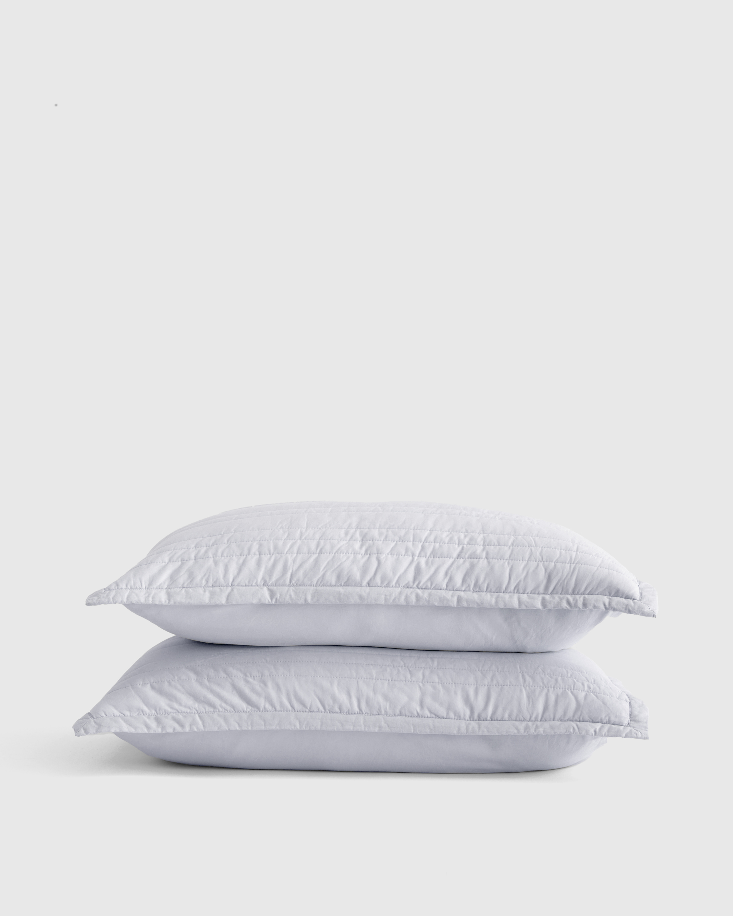 Organic Cotton Stripe Stitch Quilted Sham Set