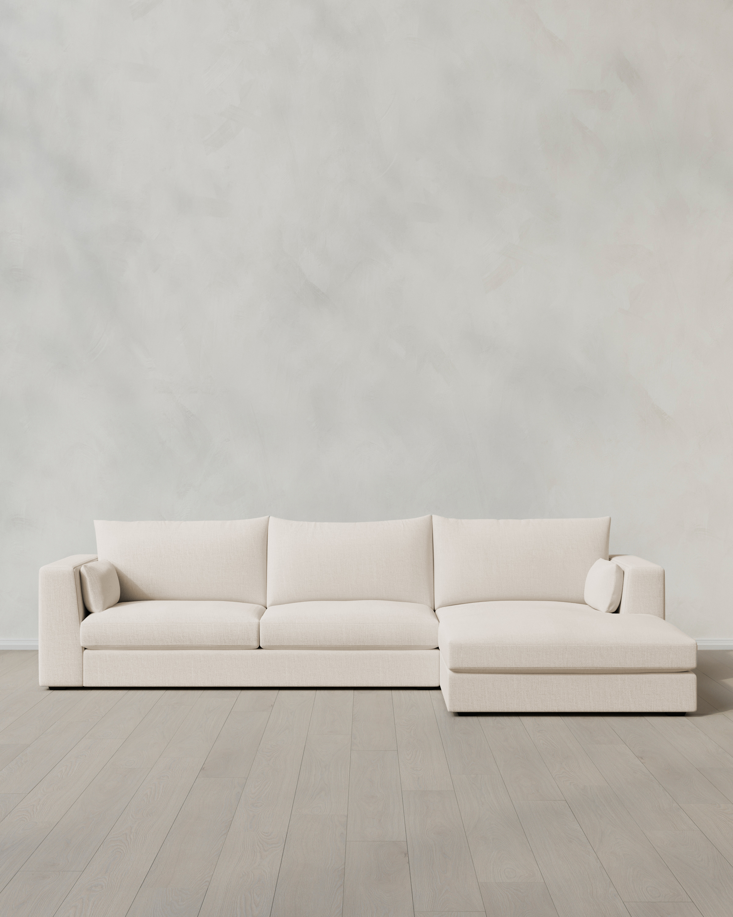 Oasis Chaise Sectional in Performance Linen