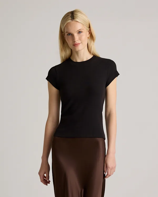 Organic Cotton Micro-Rib Crewneck Tee (3-Pack)