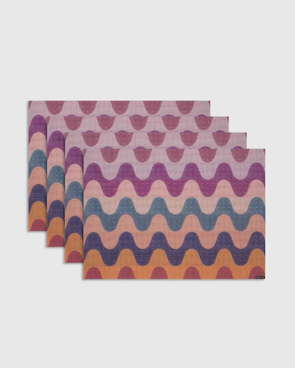 Wiggle Easy-Care Rectangular Placemat, Set of 4 by Chilewich