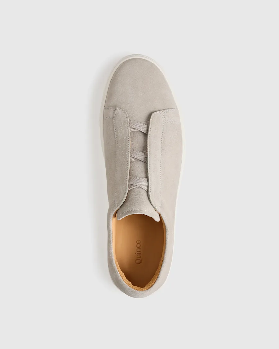 W--423 Men s Italian Suede Tailored Sneaker Fog 0094 PRODUCT ONLY EDITED