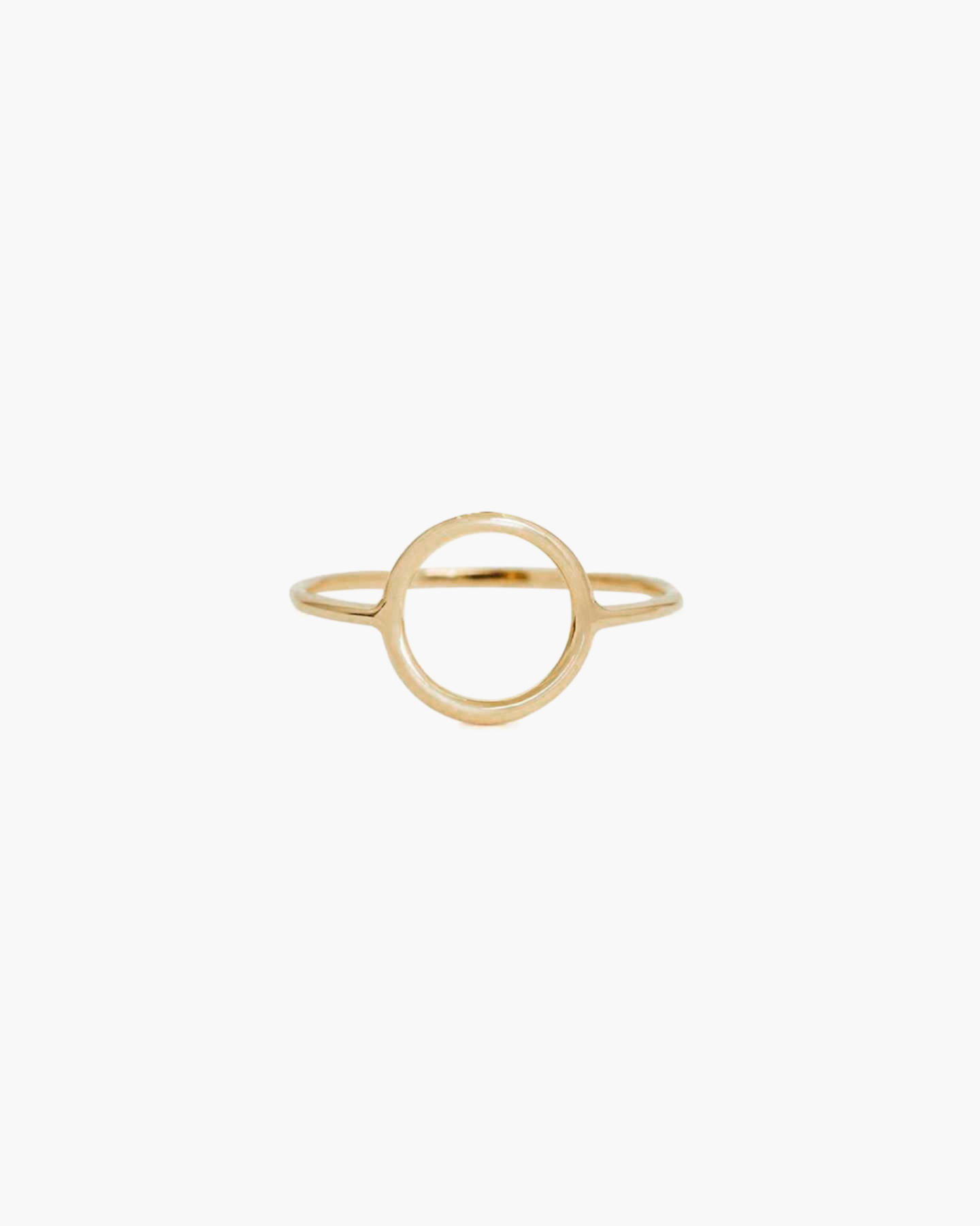 Pair With - 14k Gold Circle Ring - Yellow Gold