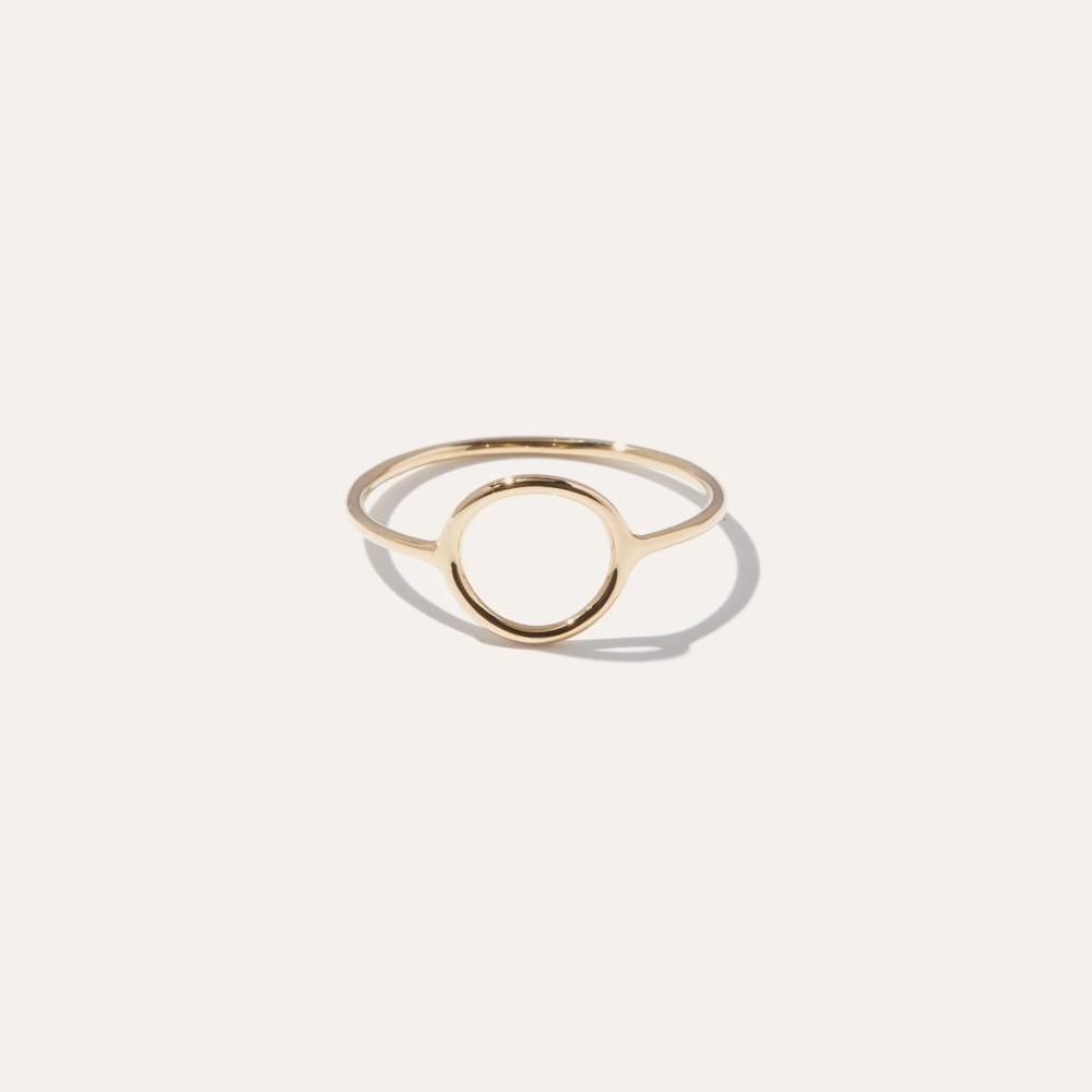 Quince Women's 14k Circle Ring In Yellow Gold