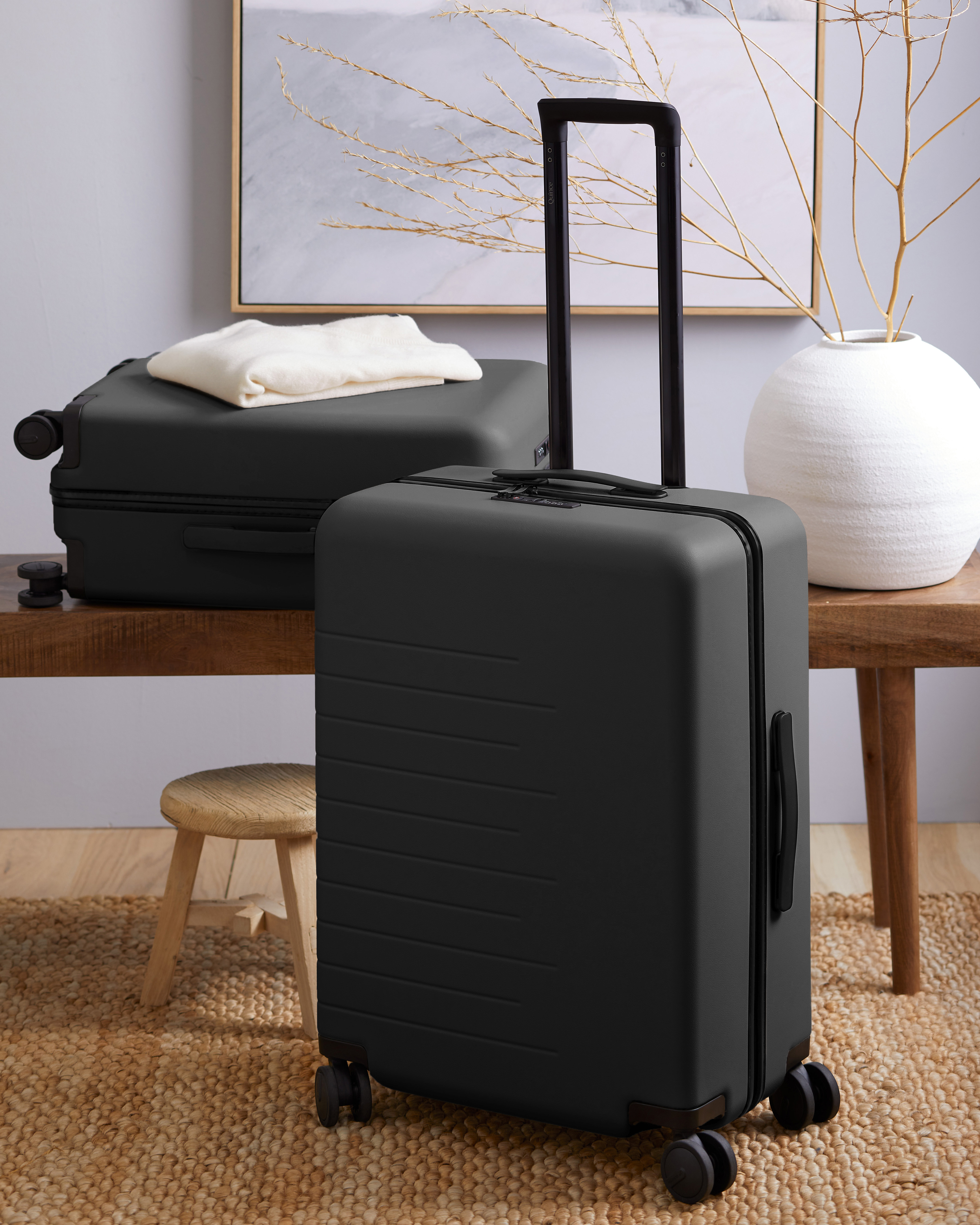 luggage with cell phone charger