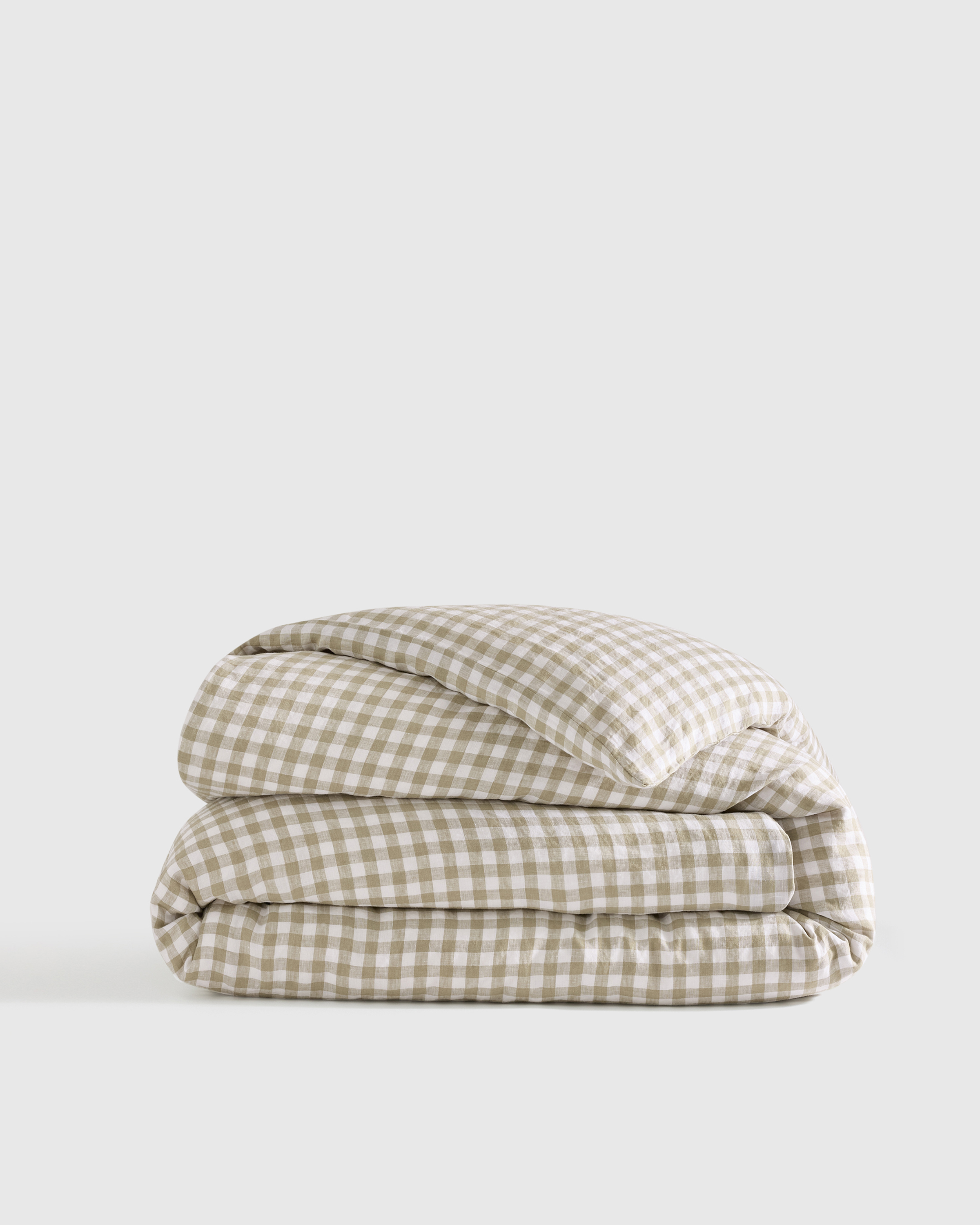 European Linen Gingham Duvet Cover