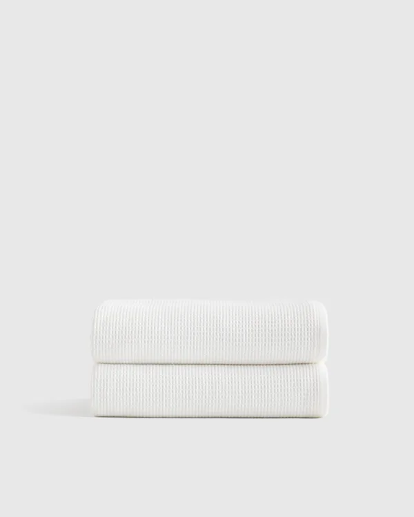 Turkish Waffle Terry Bath Towel (Set of 2)