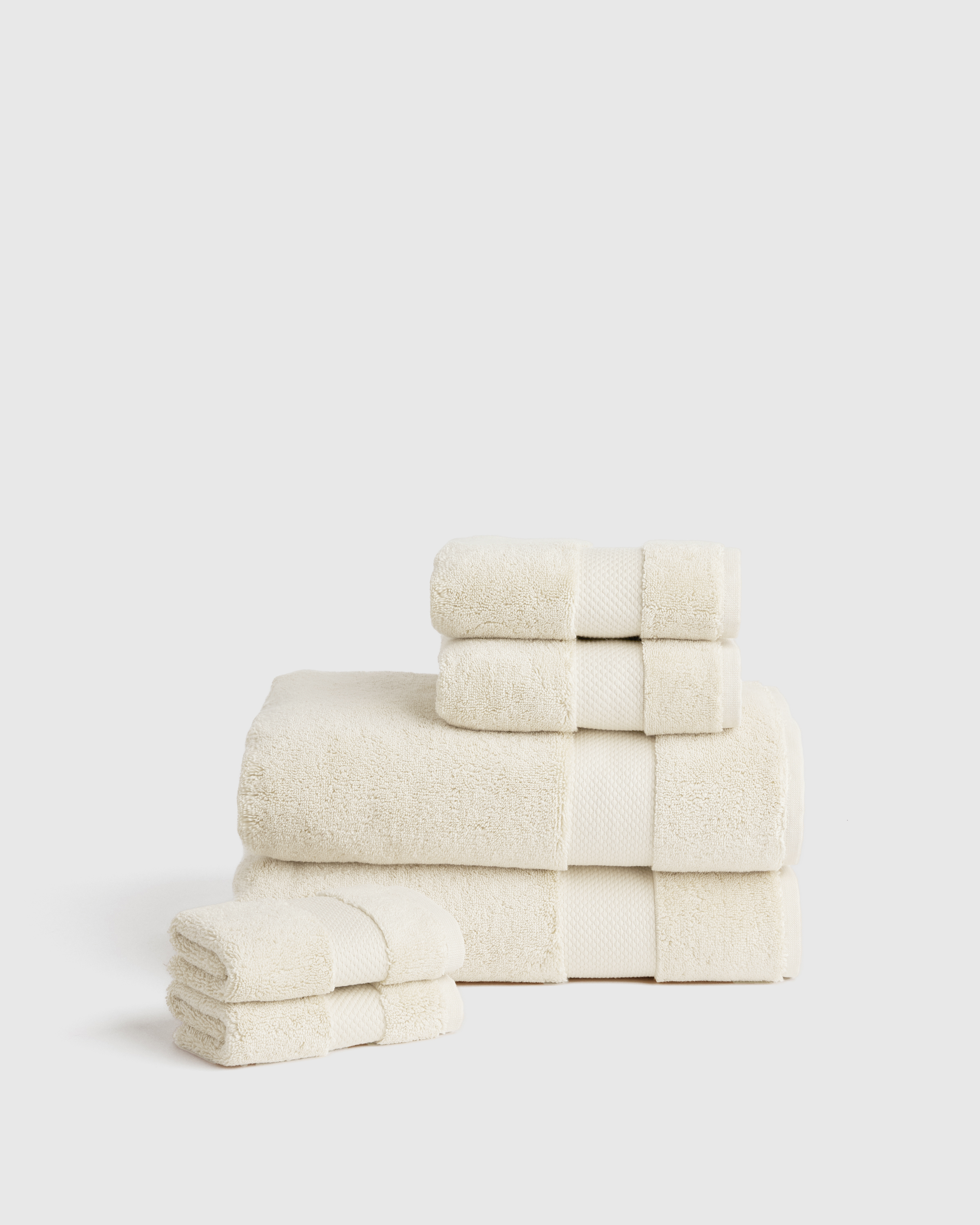 Quince Ultra Plush Bath Towel Bundle In Ivory