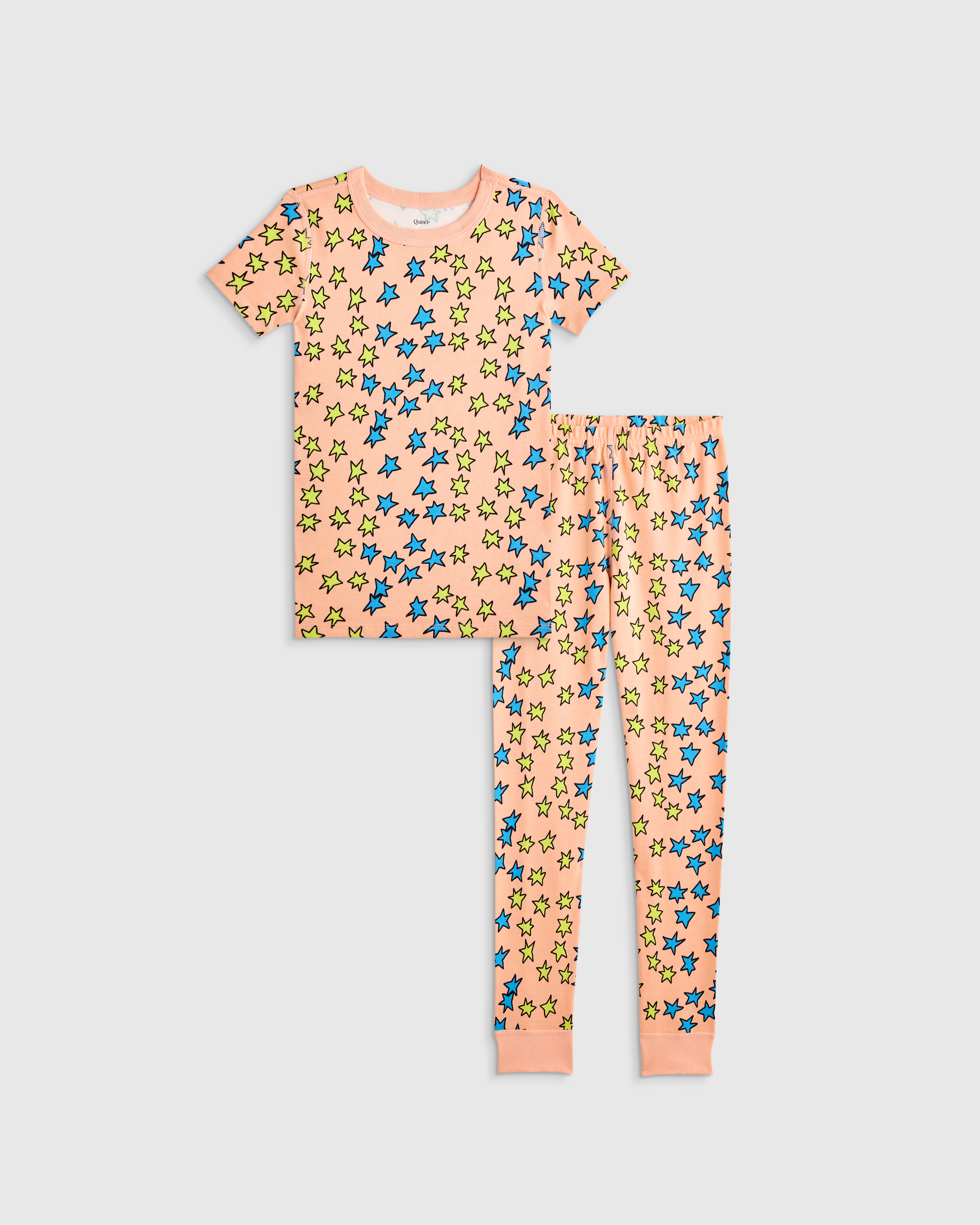 100% Organic Cotton Short Sleeve and Pant Pajama Set - thumbnail 4