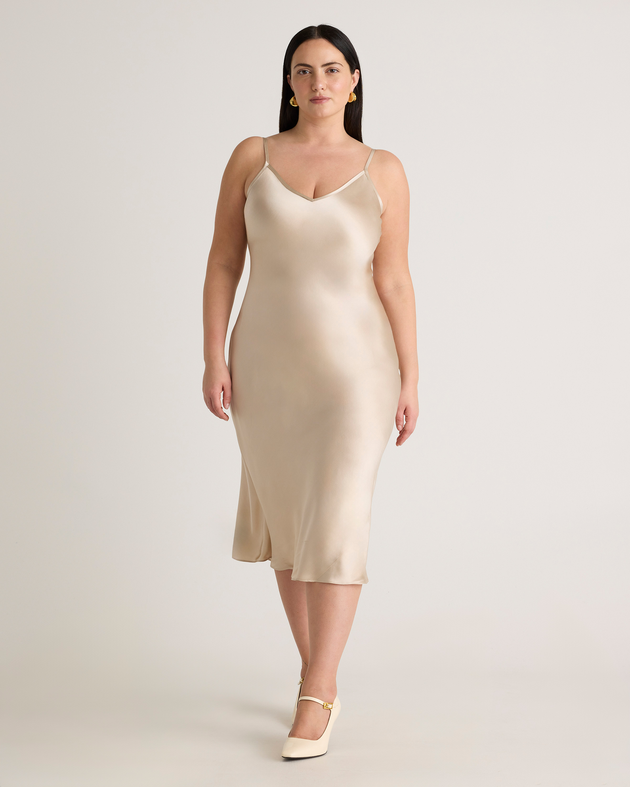Shop Quince Women's Slip Dress In Champagne