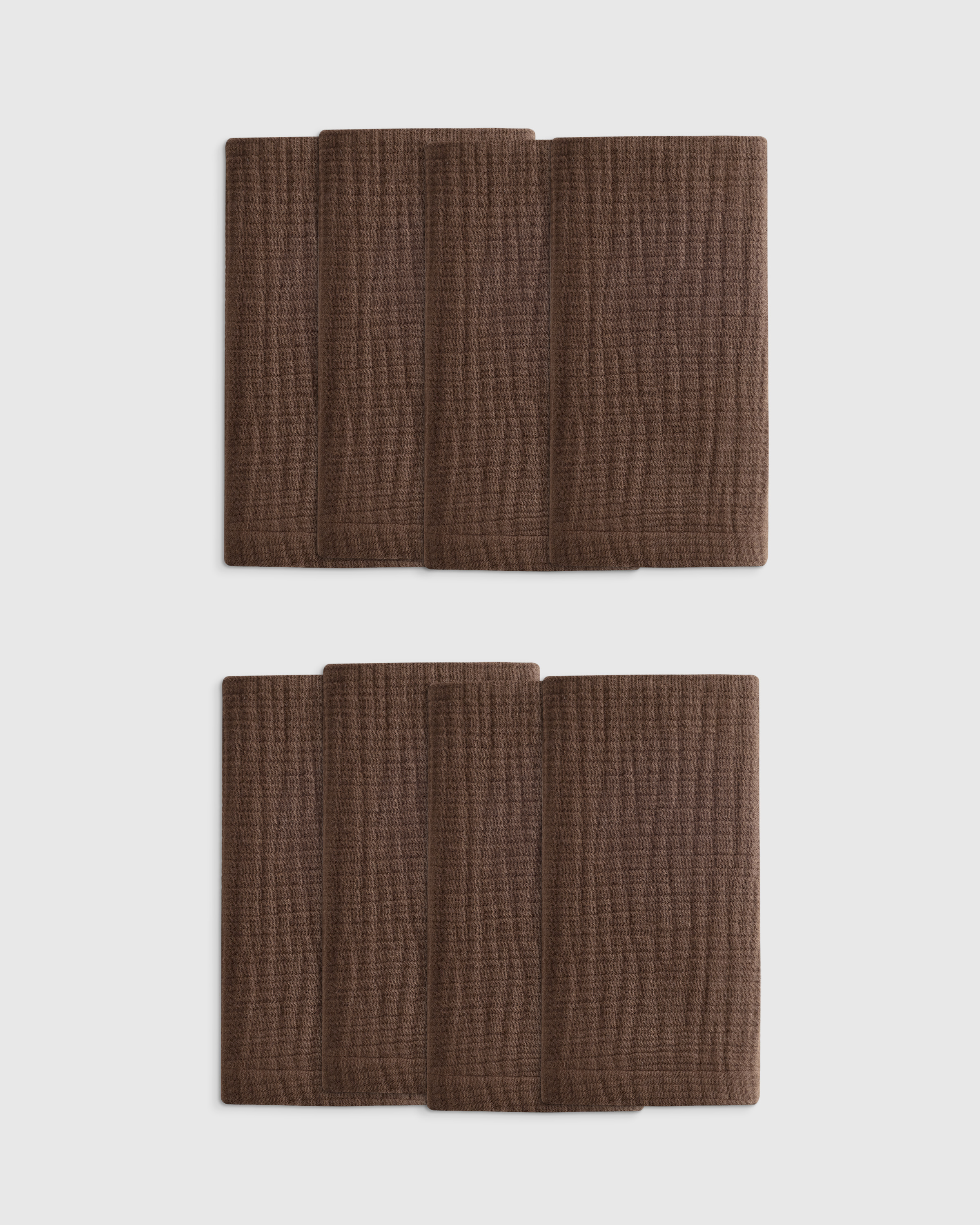Organic Airy Gauze Napkins (Set of 8) - Fig
