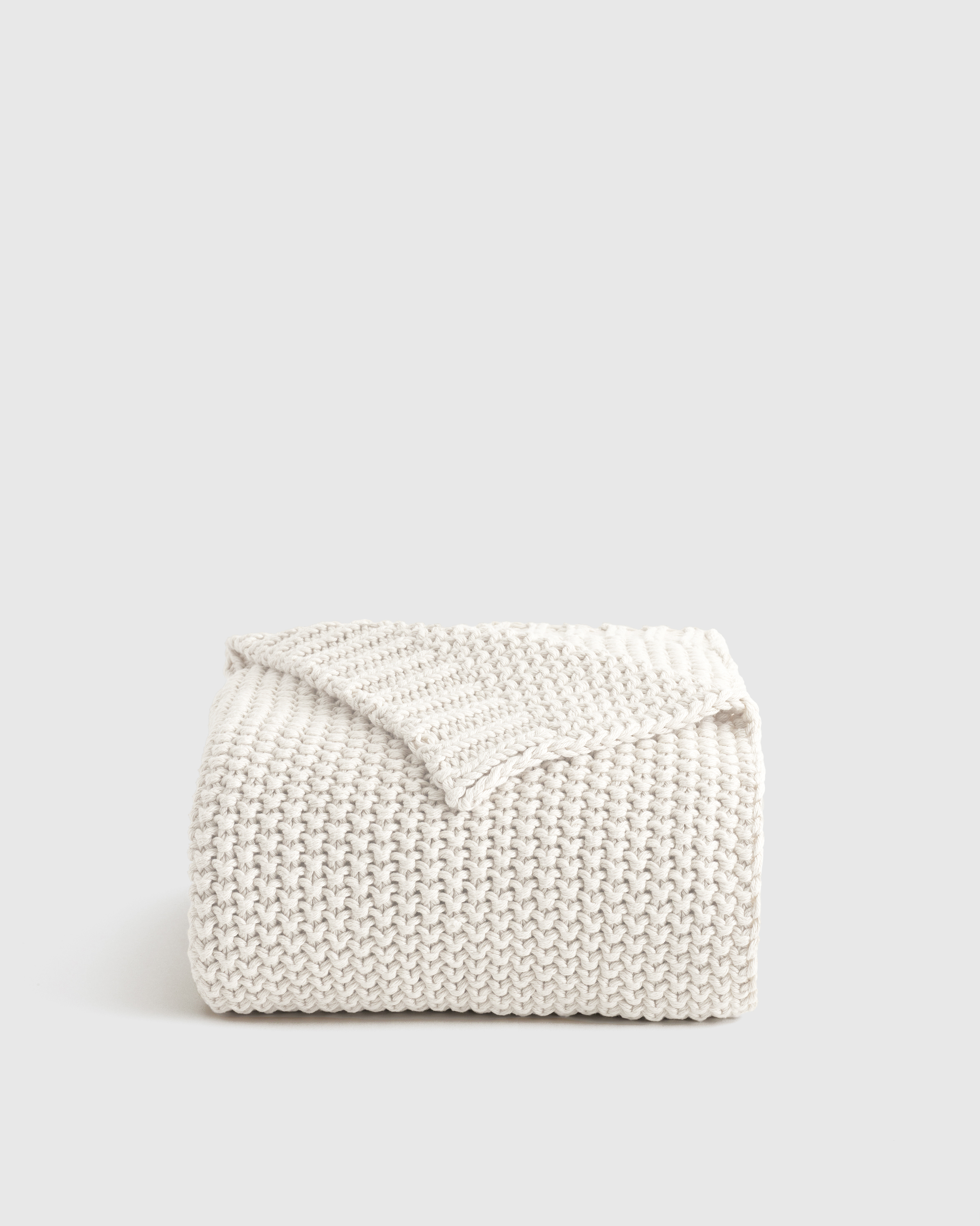 Cotton Fisherman Throw in Natural