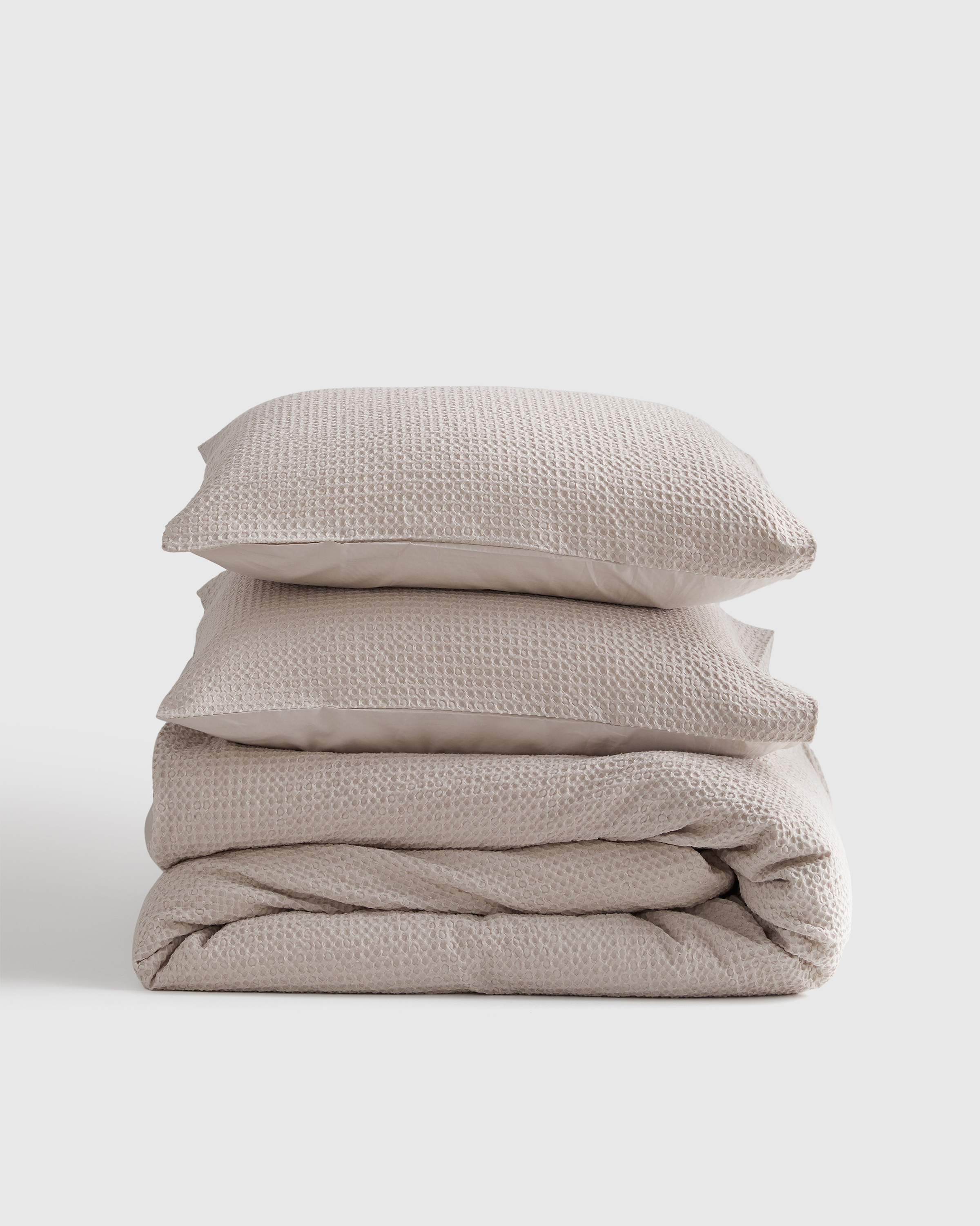 Organic Luxe Honeycomb Duvet Cover Set