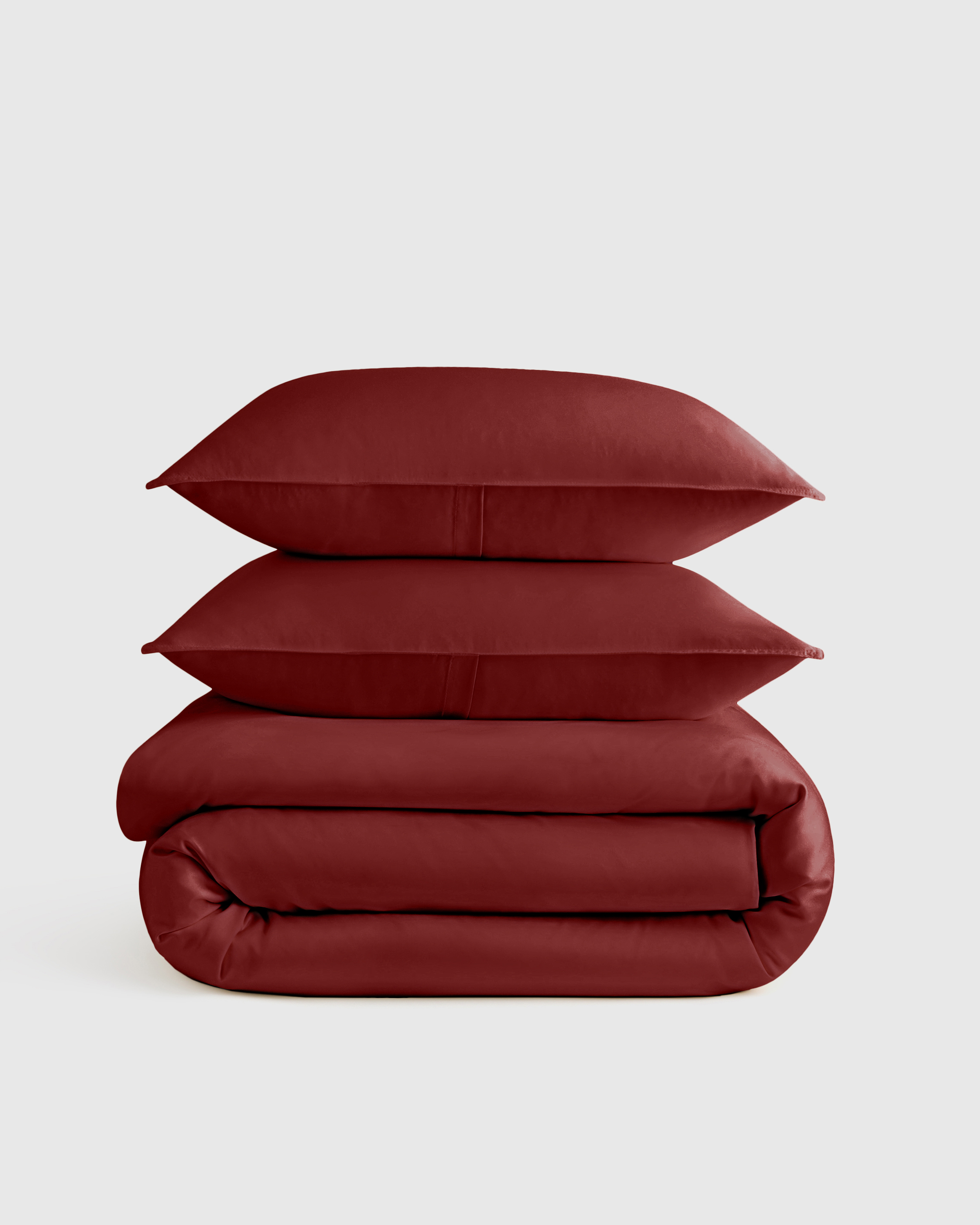Bamboo Duvet Cover Set in Terracotta