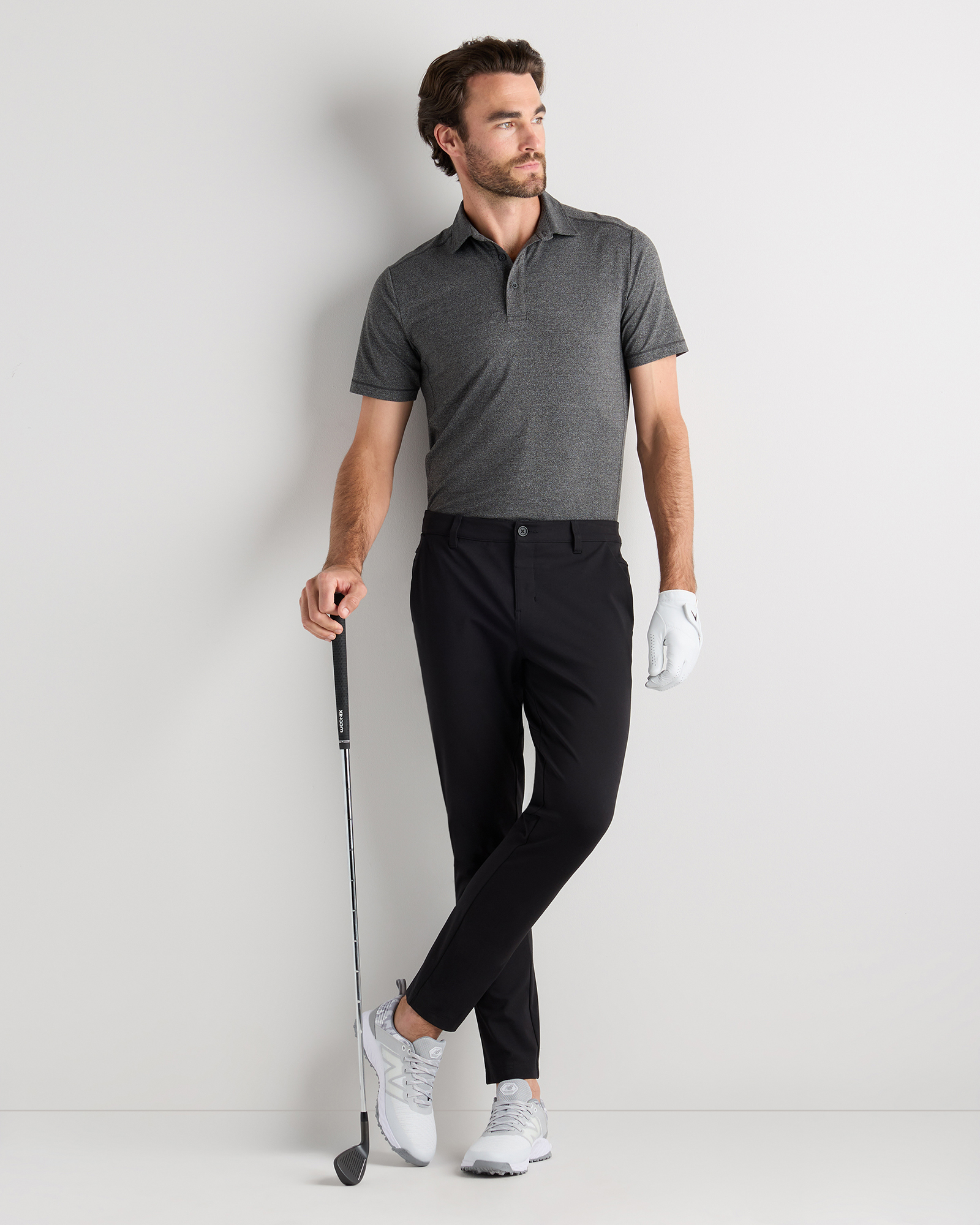 Clubhouse Tapered Golf Pant in Black
