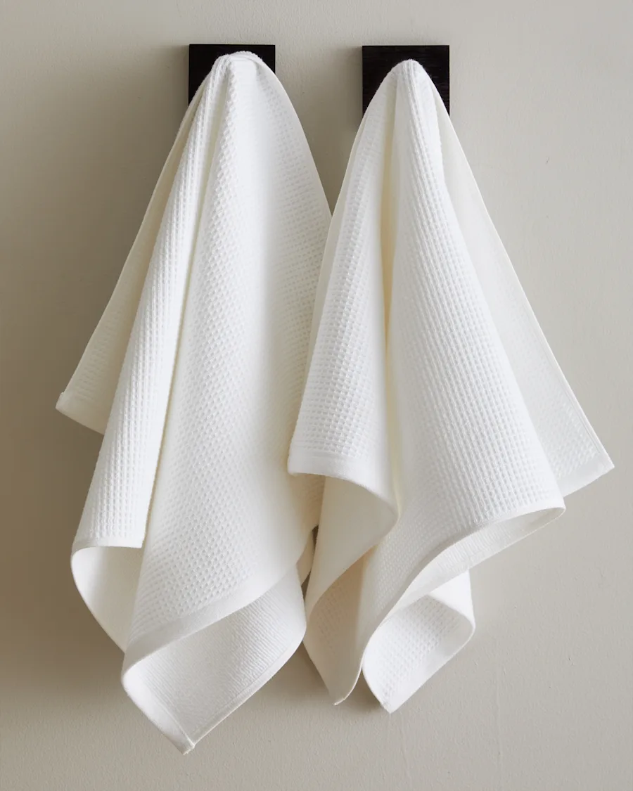 Towels WaffleTerry White HandTowels 3201
