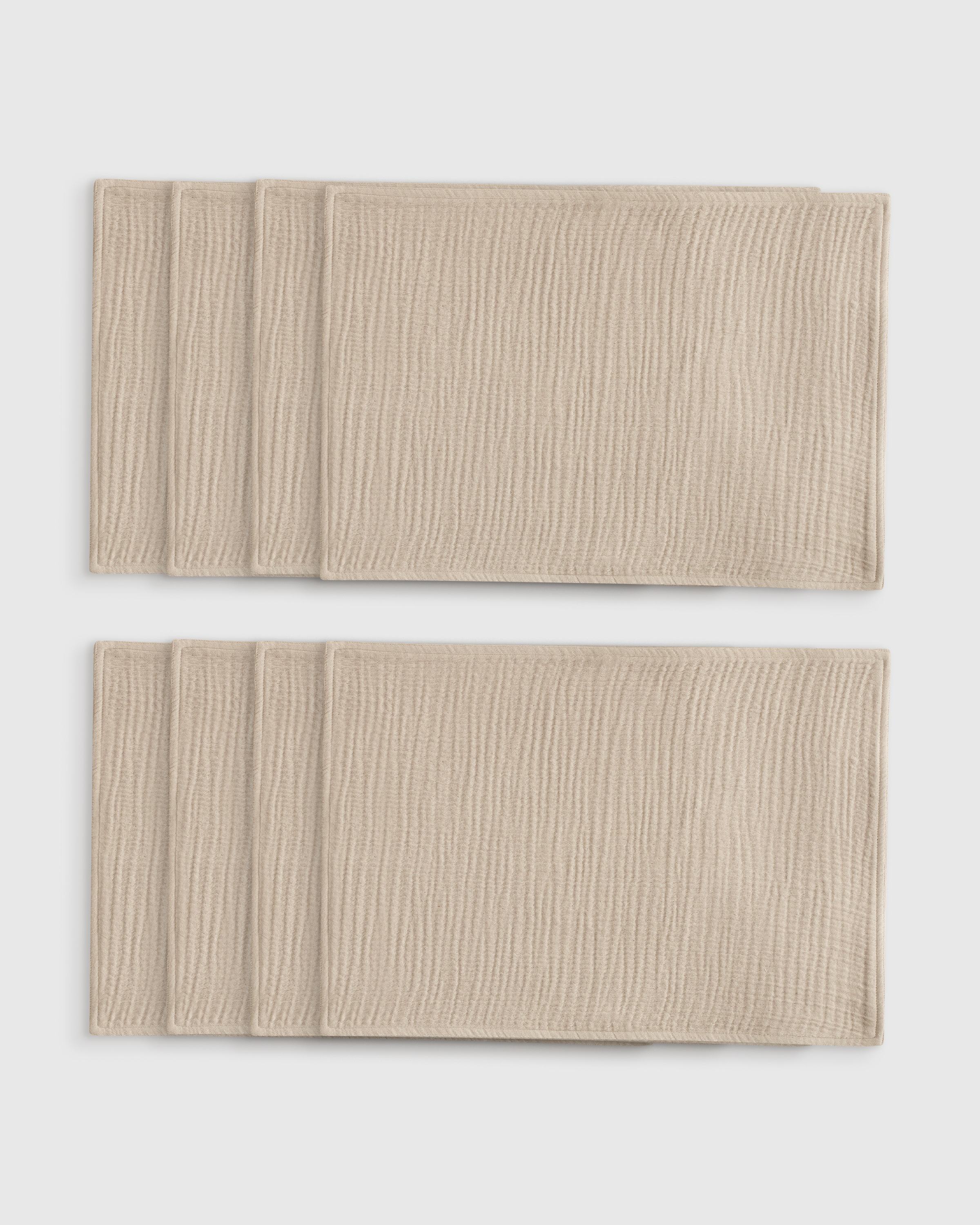 Organic Airy Gauze Placemats (Set of 8)