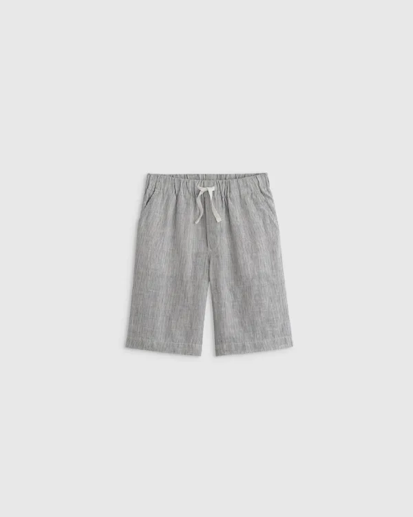 100% European Linen Pull-On Shorts