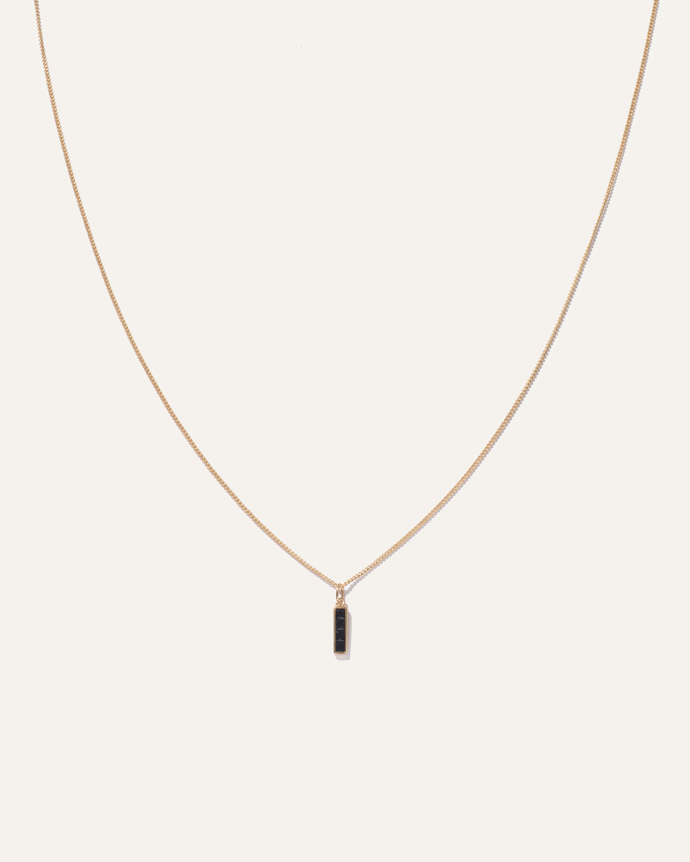 Shop Quince Men's Vertical Bar Pendant Necklace In Gold Vermeil