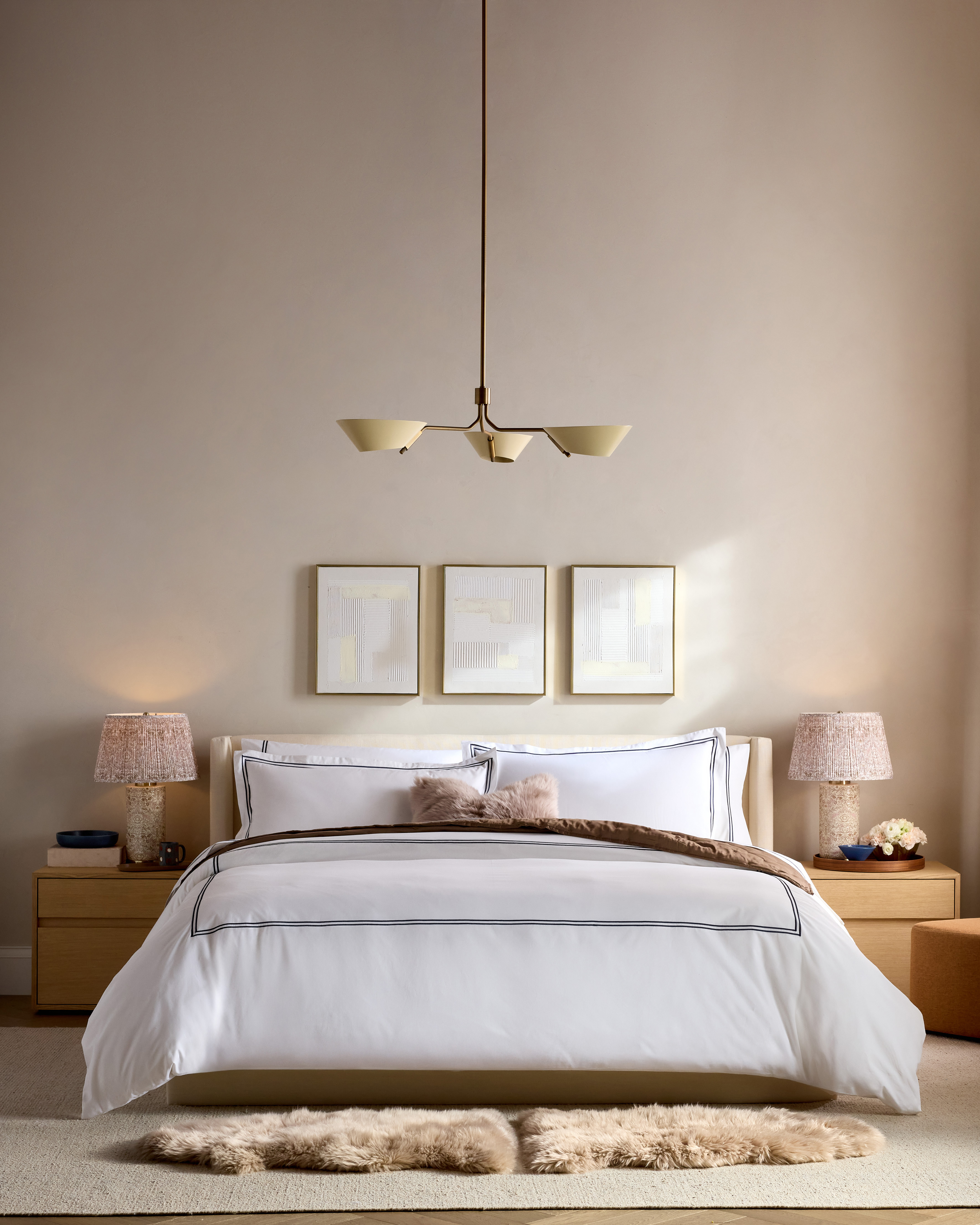 Classic Organic Percale Embellished Duvet Cover Set - thumbnail 2