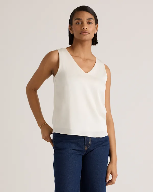 Washable Stretch Silk Tank