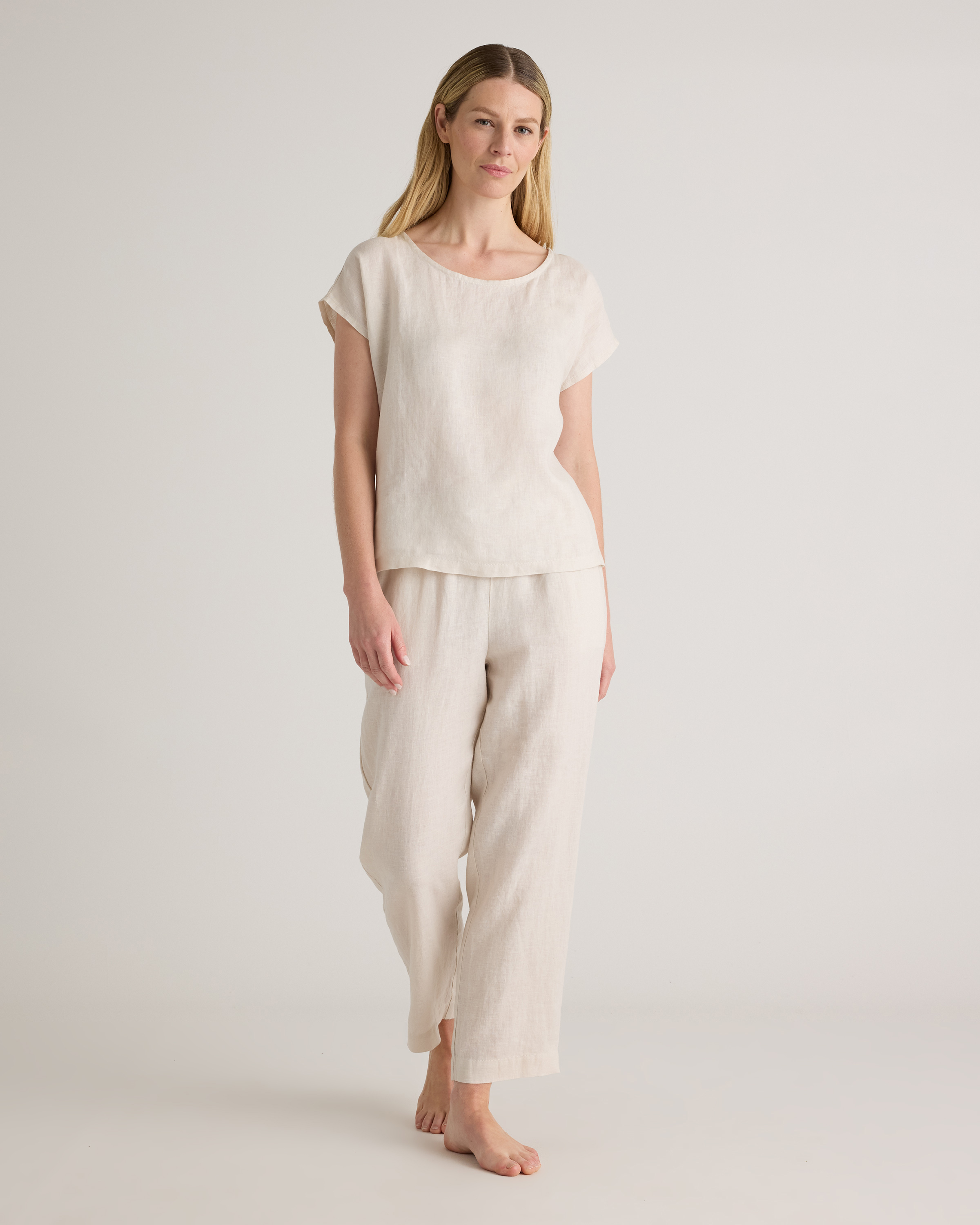 Linen Pajama Set With Pockets, Linen Suit Set, Plus Size Linen Set 