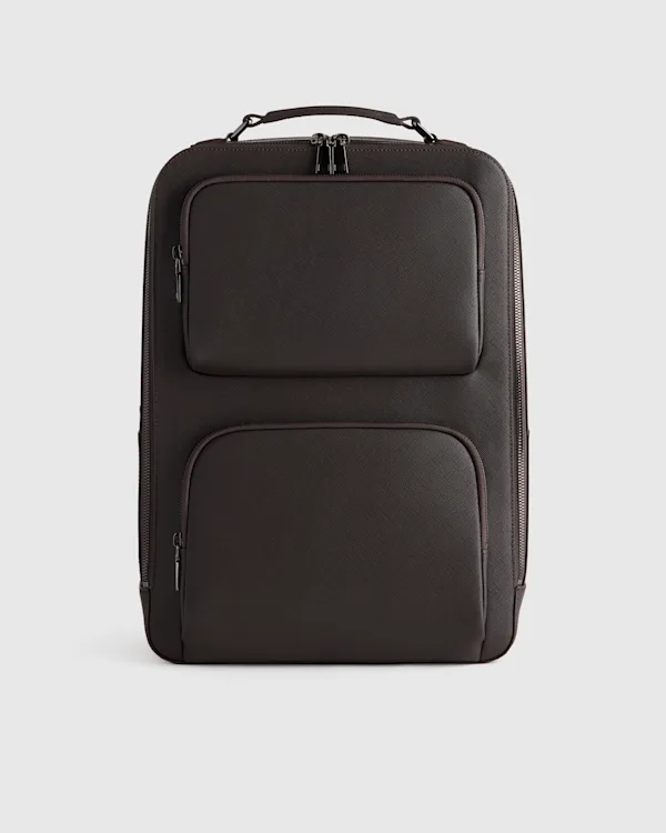 Italian Saffiano Laptop Backpack