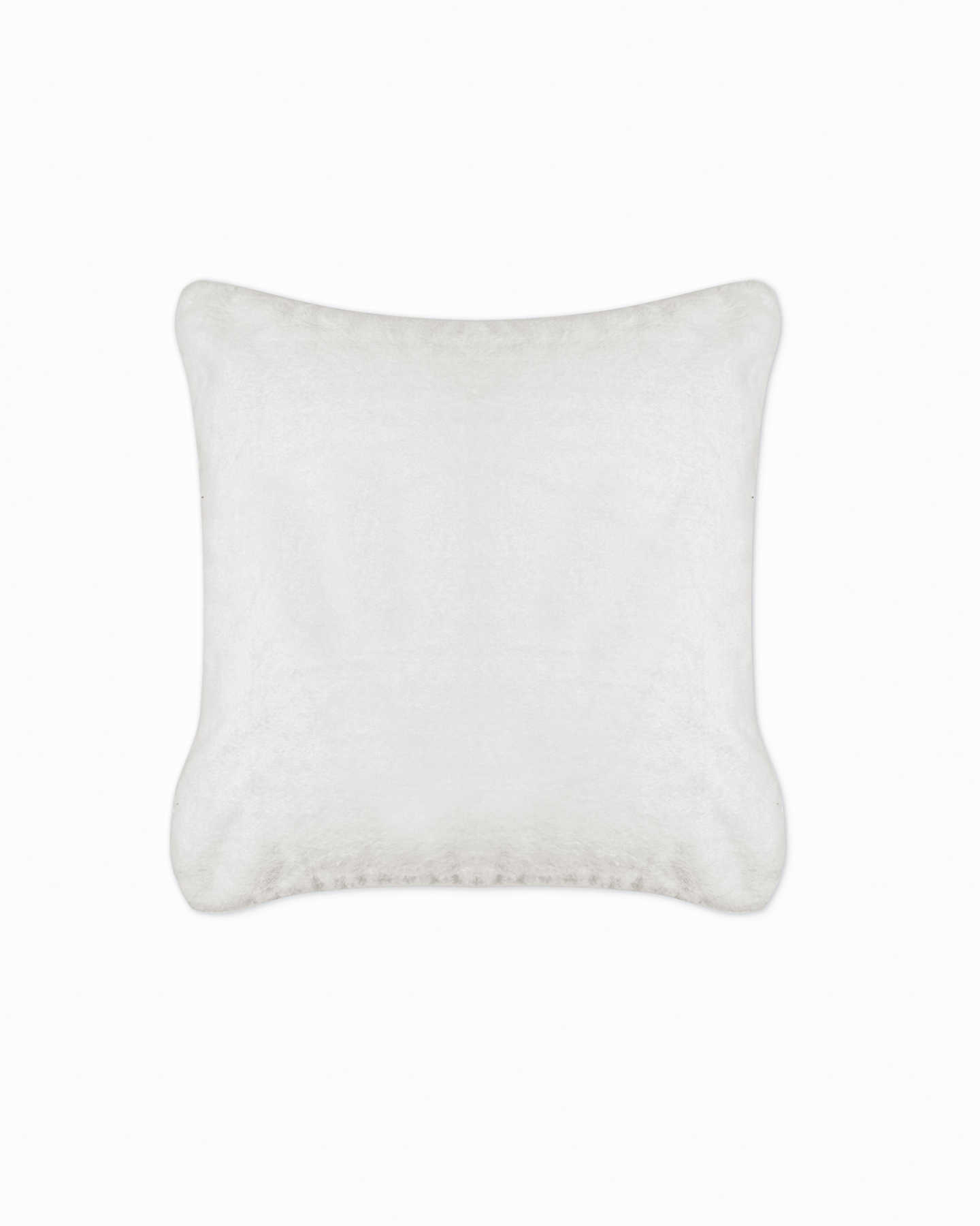 Plush Recycled Faux Fur Pillow Cover - Ivory