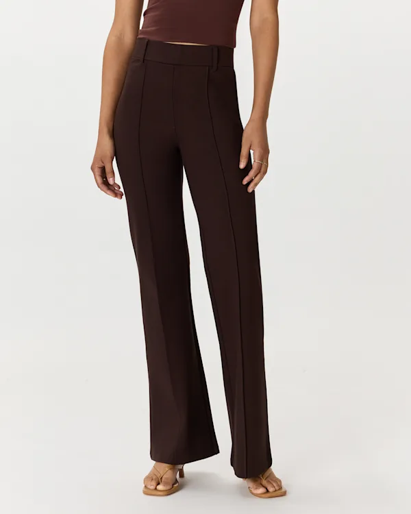 Ultra-Stretch Ponte Flare Leg Pants