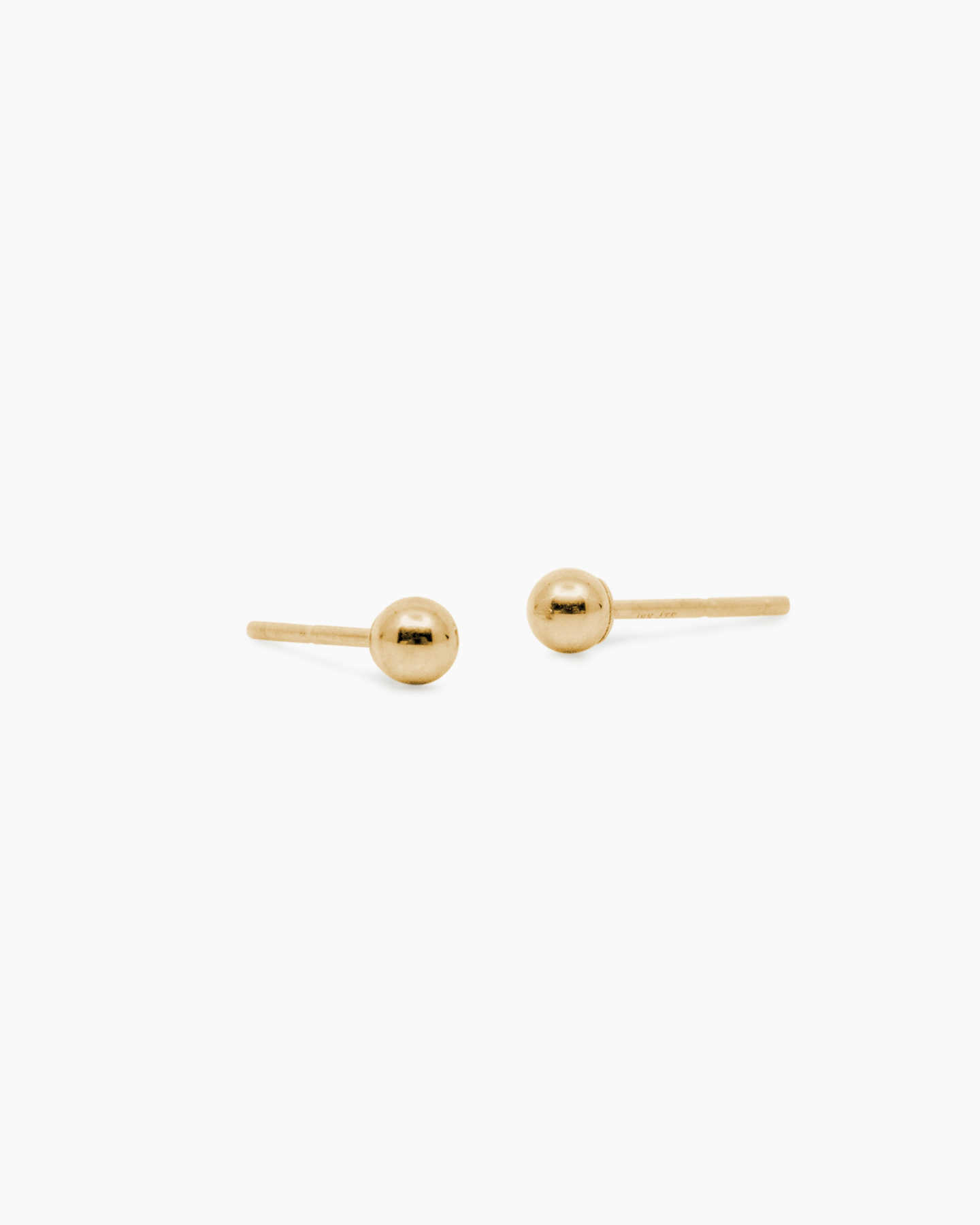 Bold Gold Stud Earrings - Yellow Gold