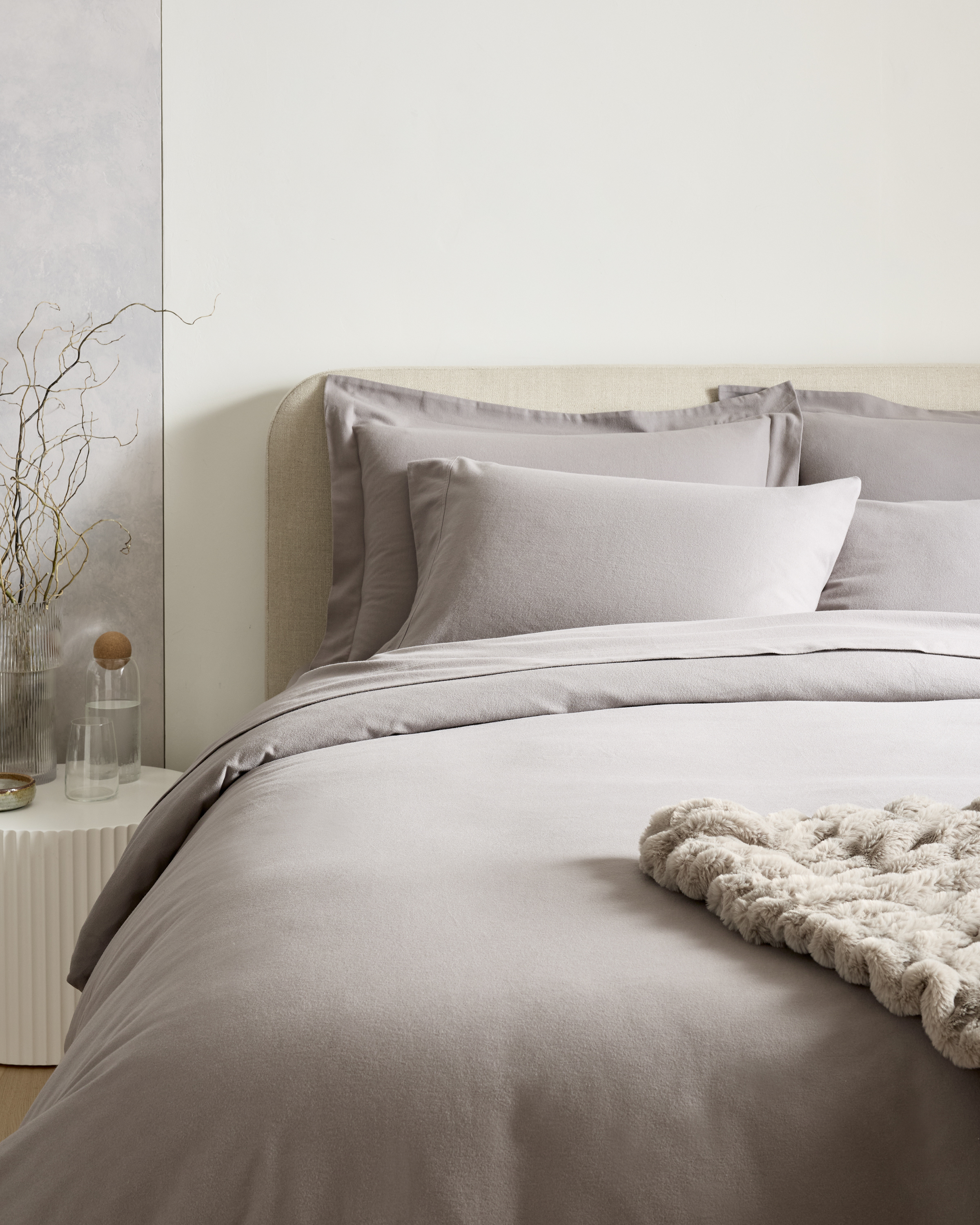 Luxury Organic Flannel Duvet Cover Set - thumbnail 4