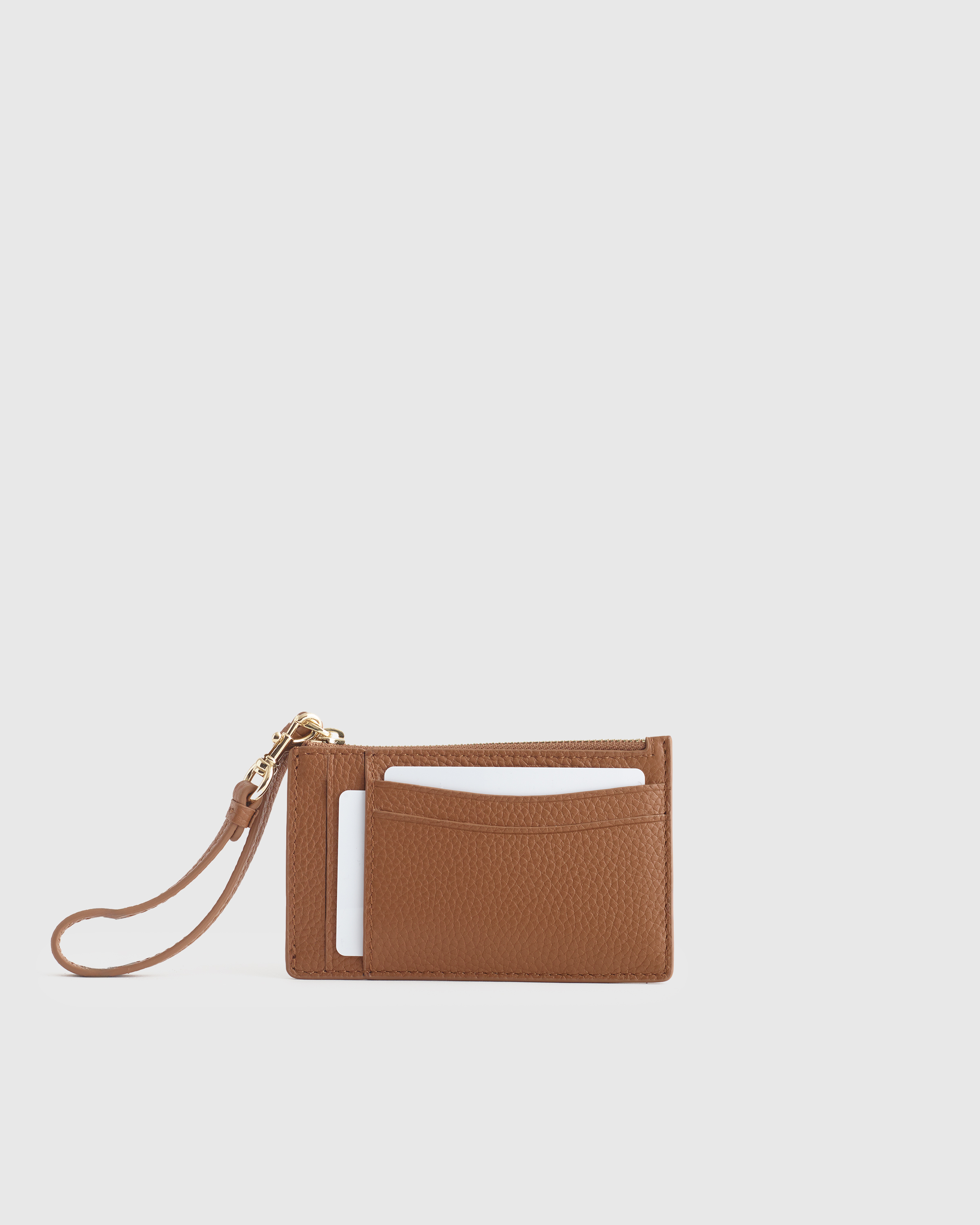 Italian Leather Card Case Wristlet