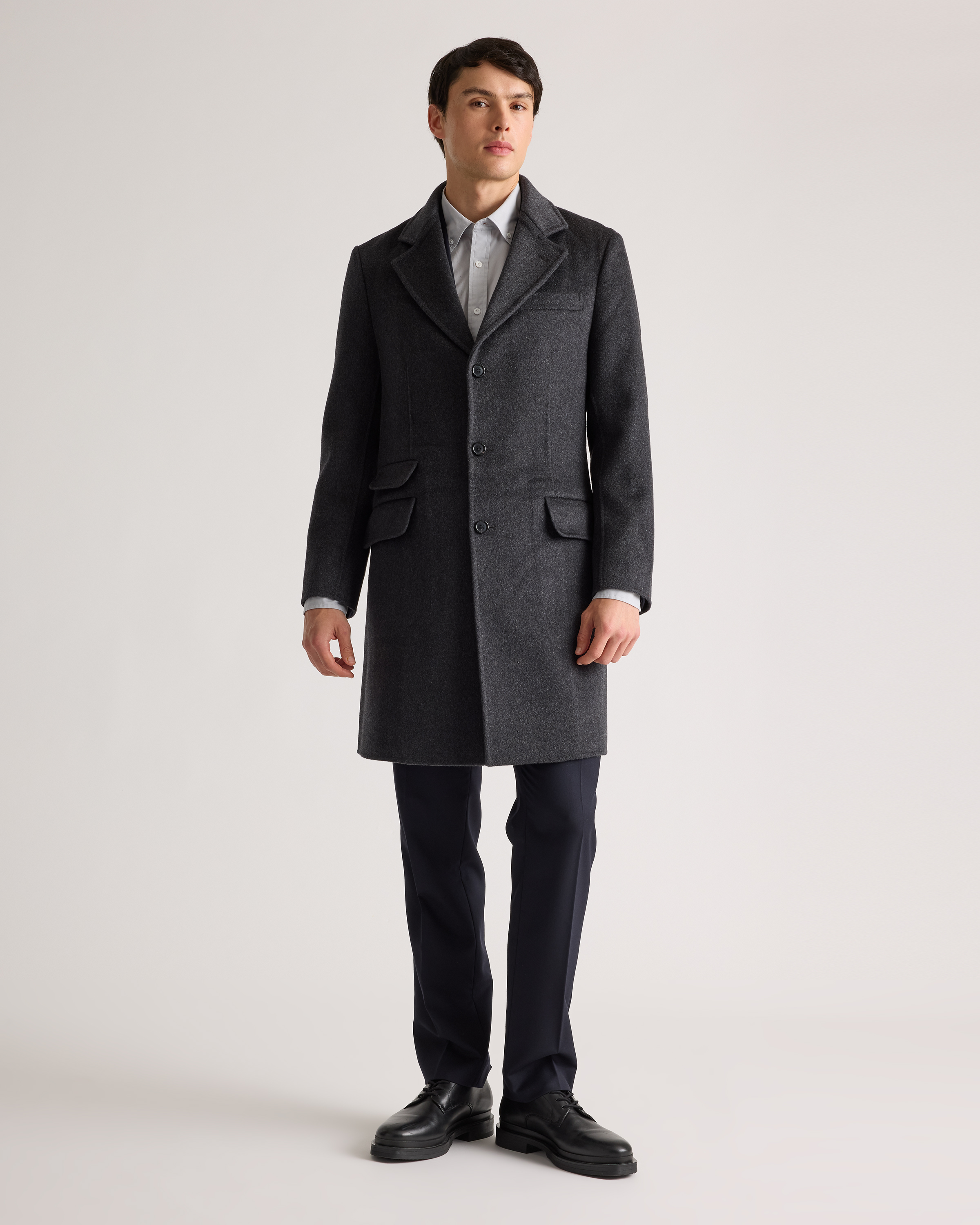 100% Mongolian Cashmere Double-Faced Overcoat