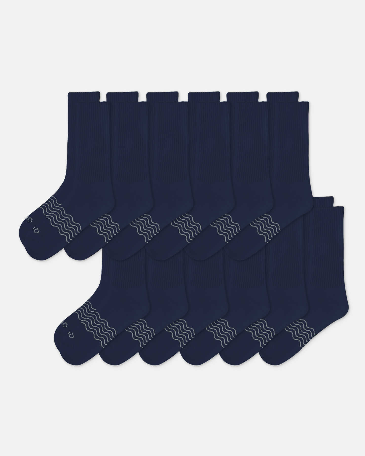 Merino Crew Socks (12-Pack) - Charcoal