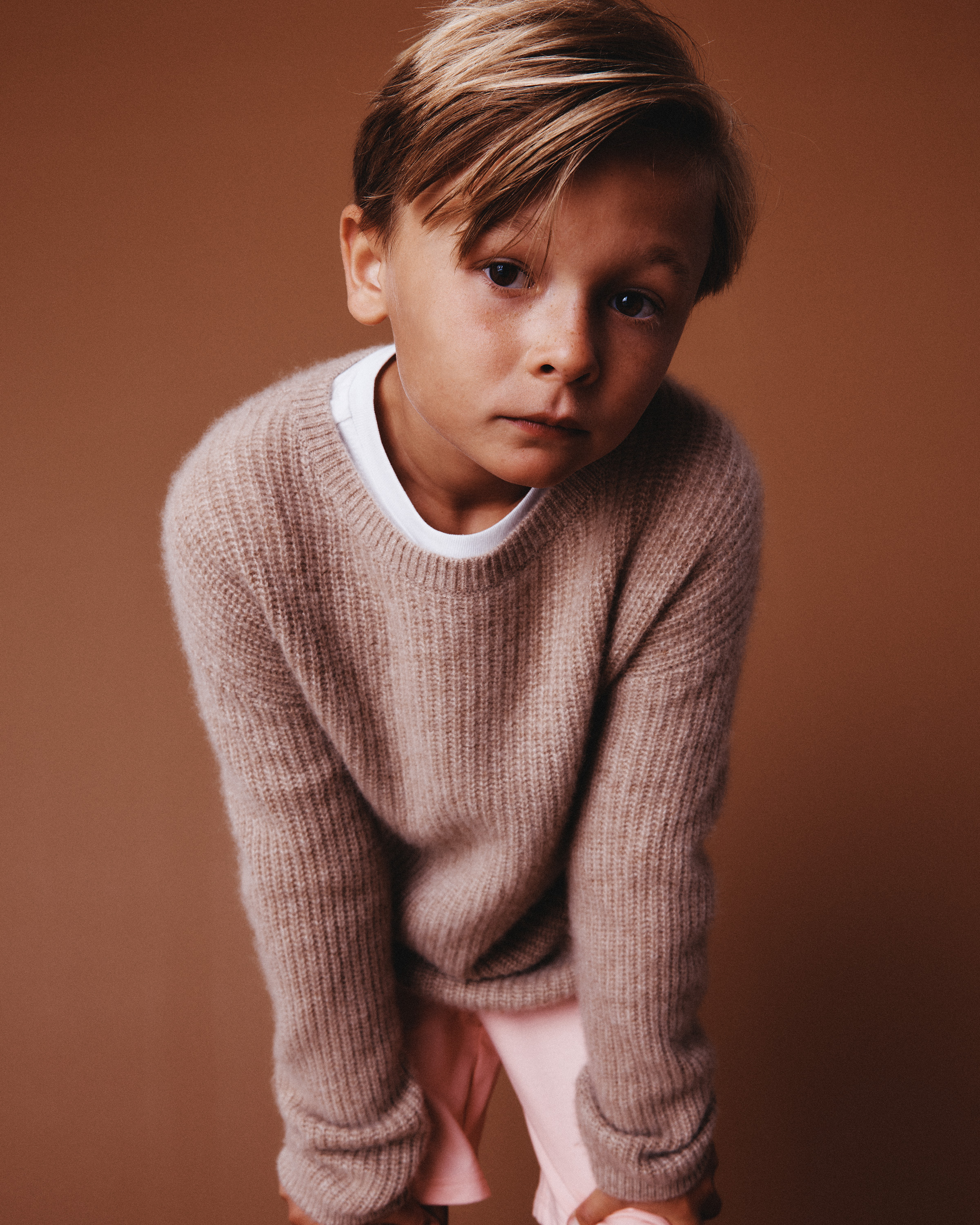 Mongolian Cashmere Fisherman Tunic Sweater - Kid - thumbnail 4