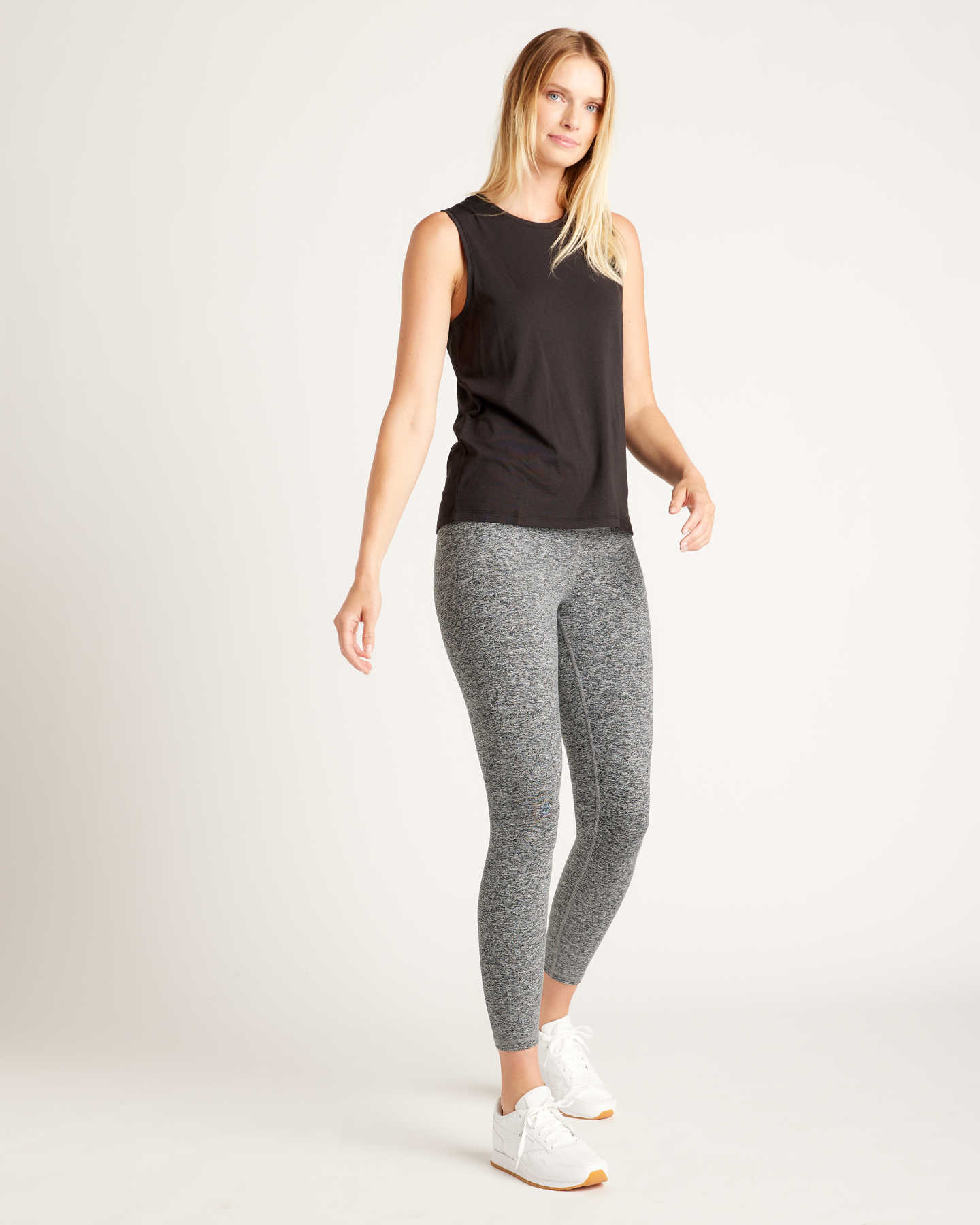 Flowknit Ultra-Soft Performance Legging - Black/White - 2 - Thumbnail