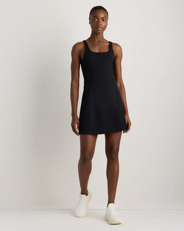 Power-Up Square Neck Dress