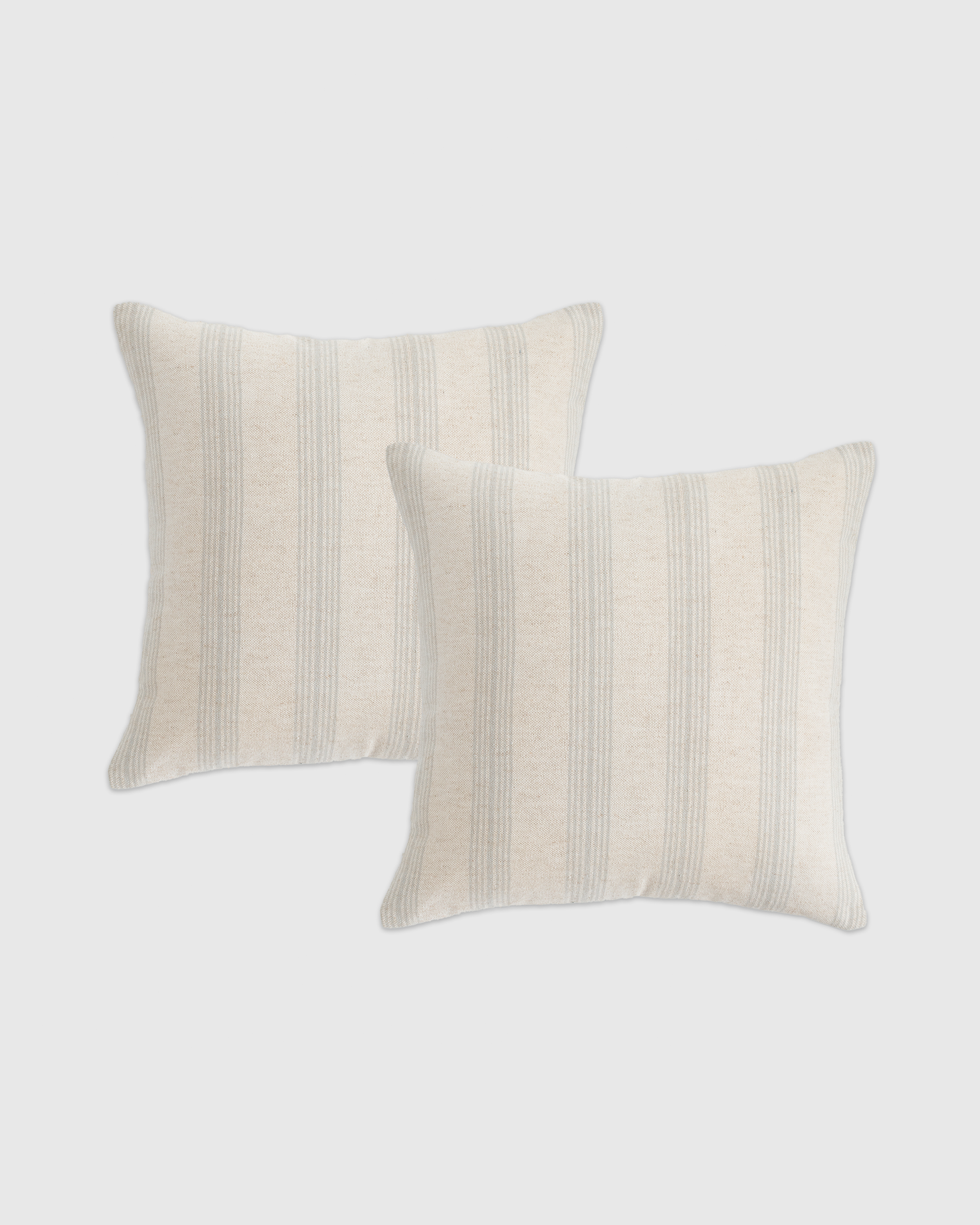 Quince Neutral Stripe Pillow Cover Set Of 2