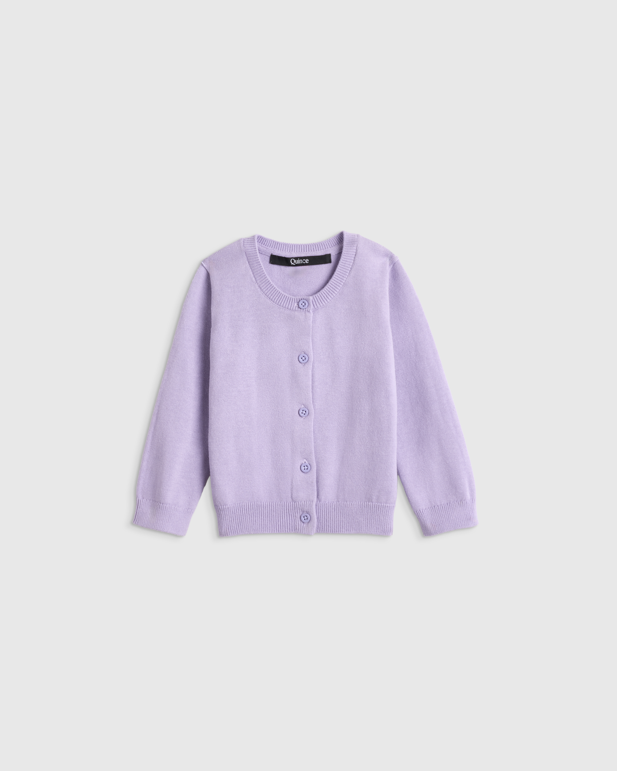 100% Organic Cotton Crewneck Cardigan - thumbnail 7