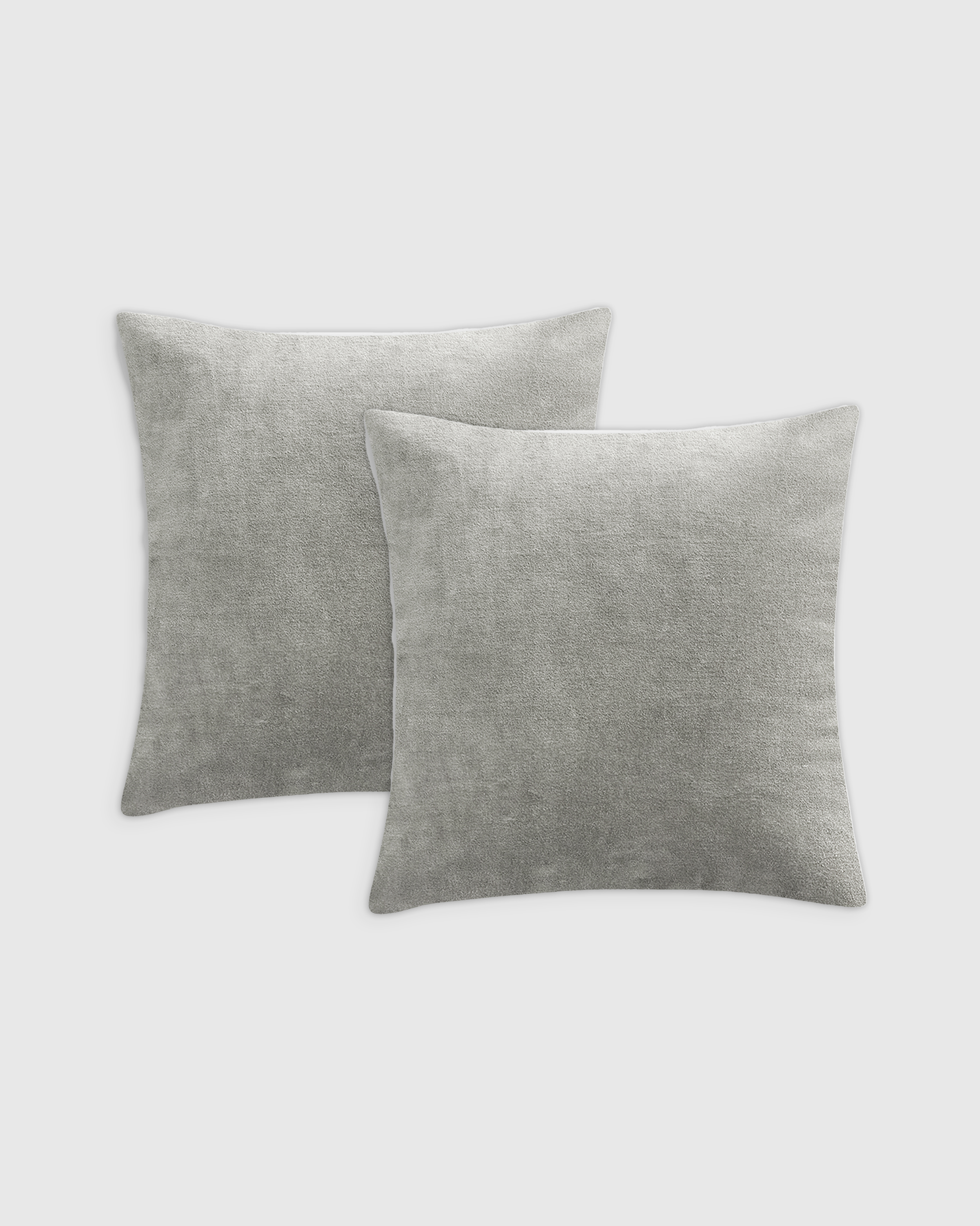 Quince Washed Velvet Pillow Cover Set Of 2 In Gray