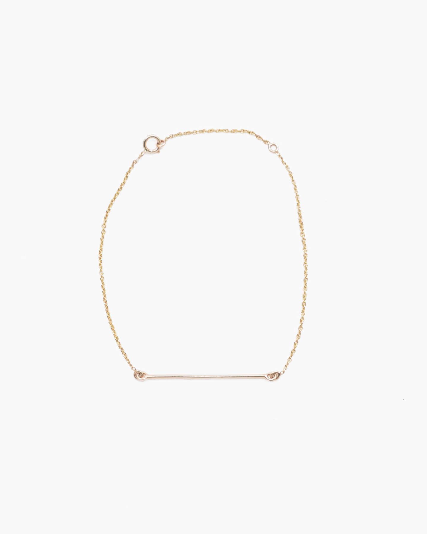 Gold Lariat Bracelet - Yellow Gold