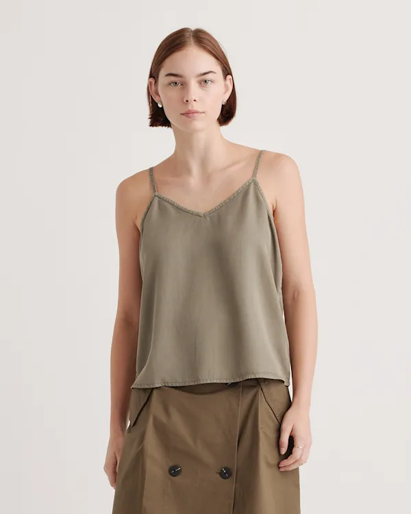 Vintage Wash Tencel V-Neck Cami