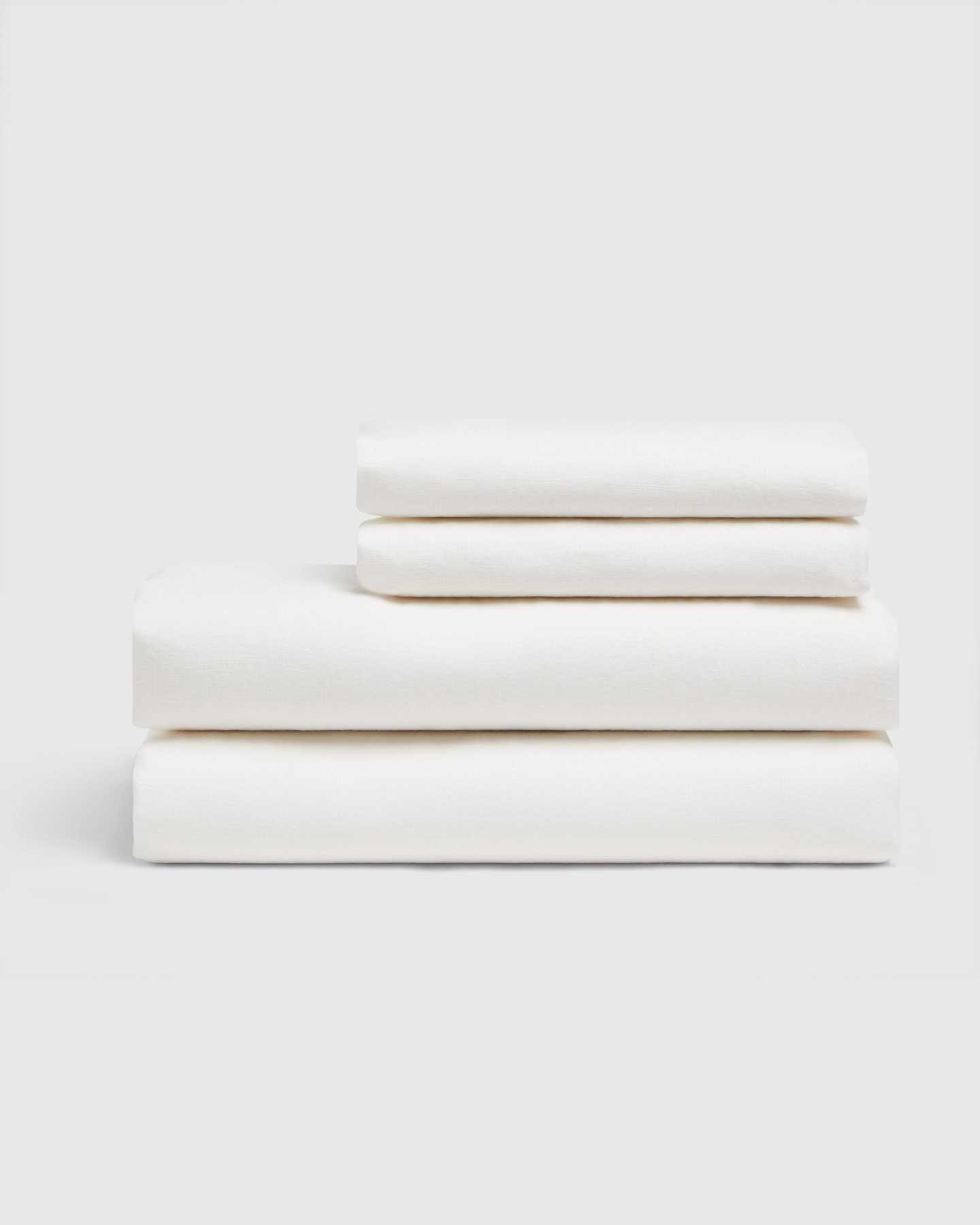 French Linen Sheet Set - White - 0