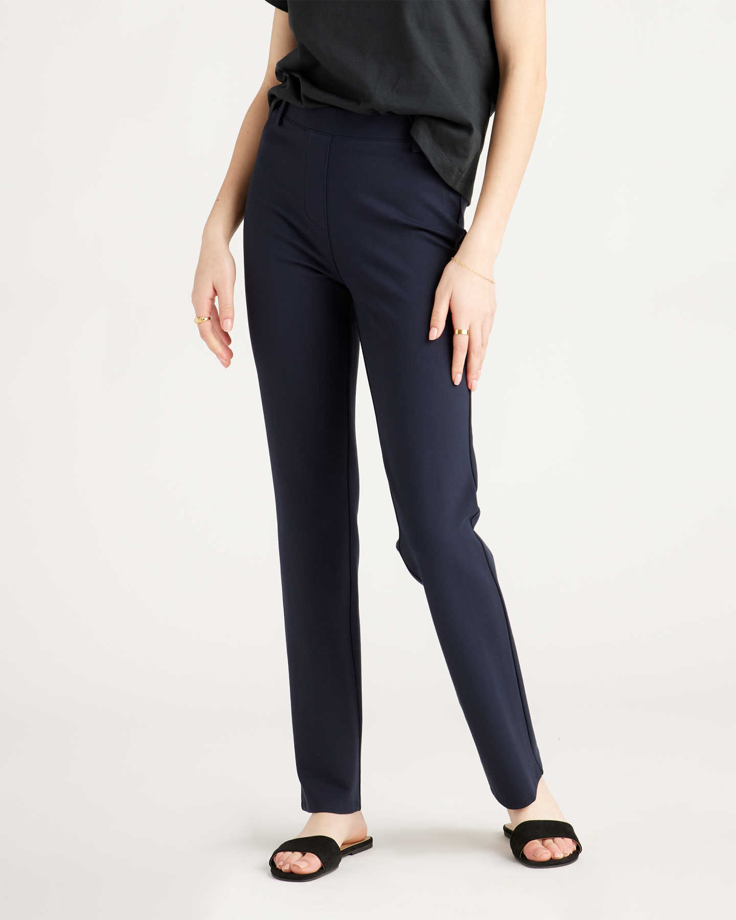You May Also Like - Ultra-Stretch Ponte Straight Leg Pant - Tall - Navy