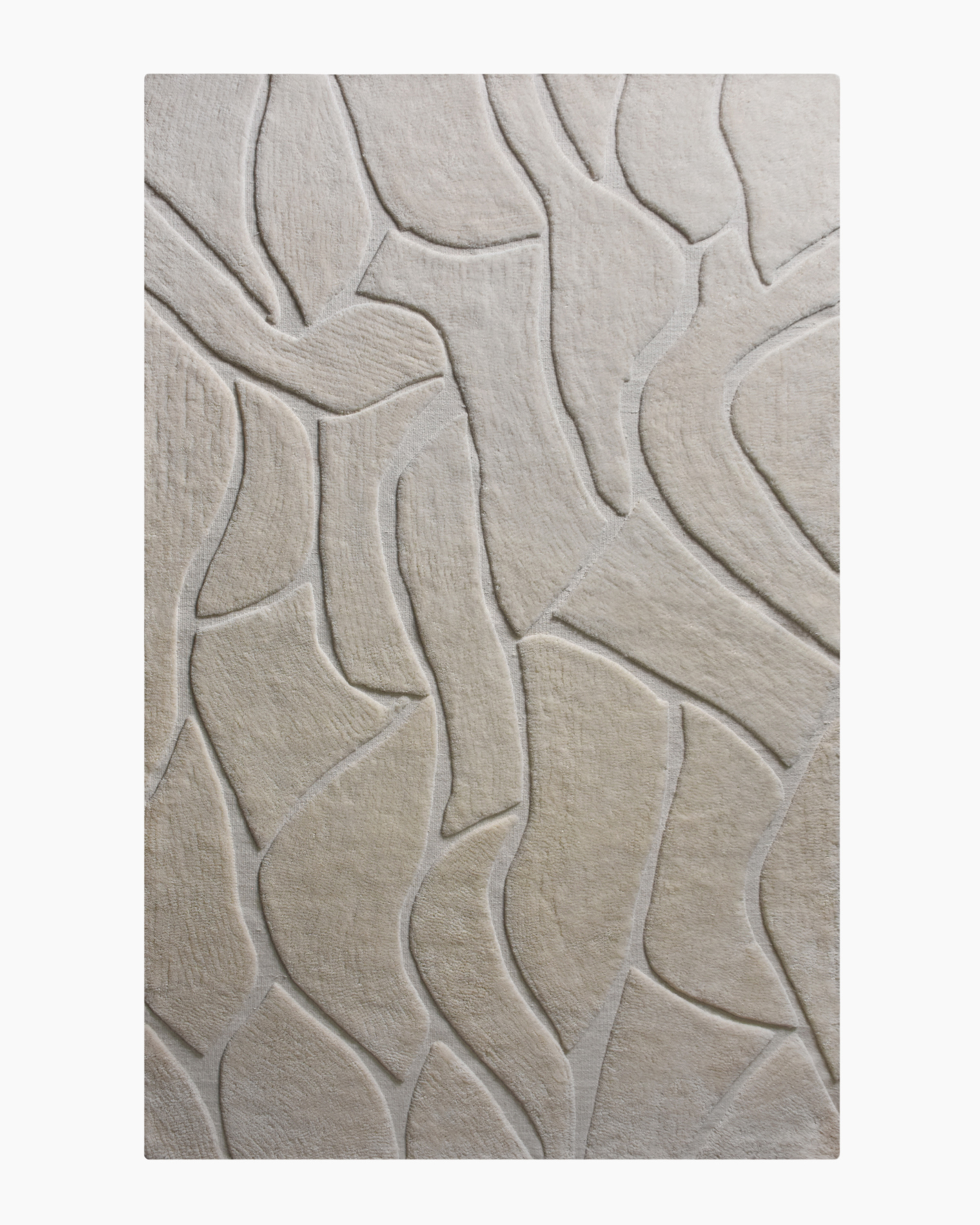 Quince Harper Tufted Wool Rug In Ivory