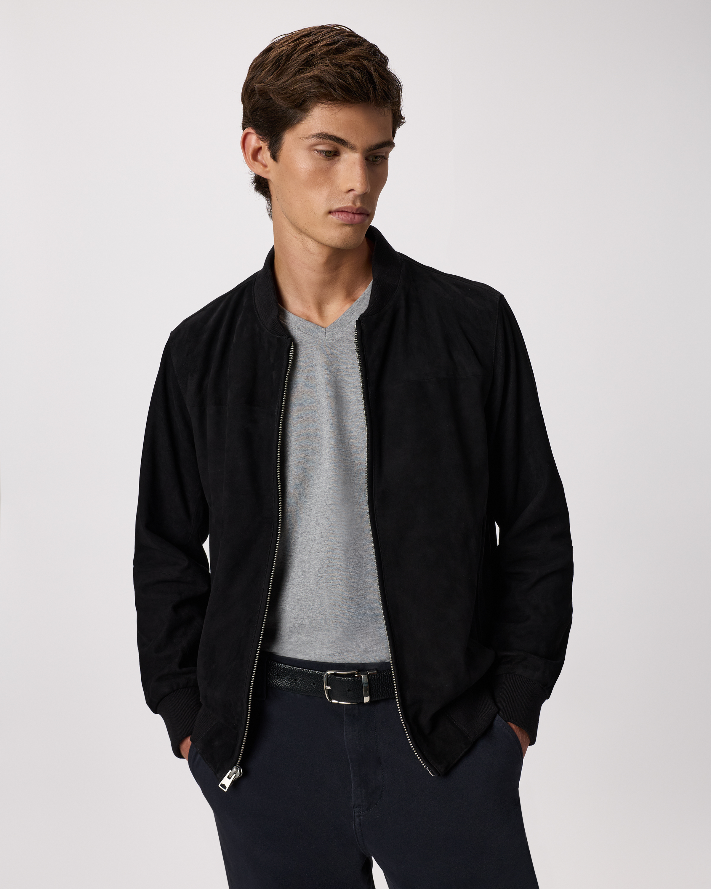 100% Suede Bomber Jacket